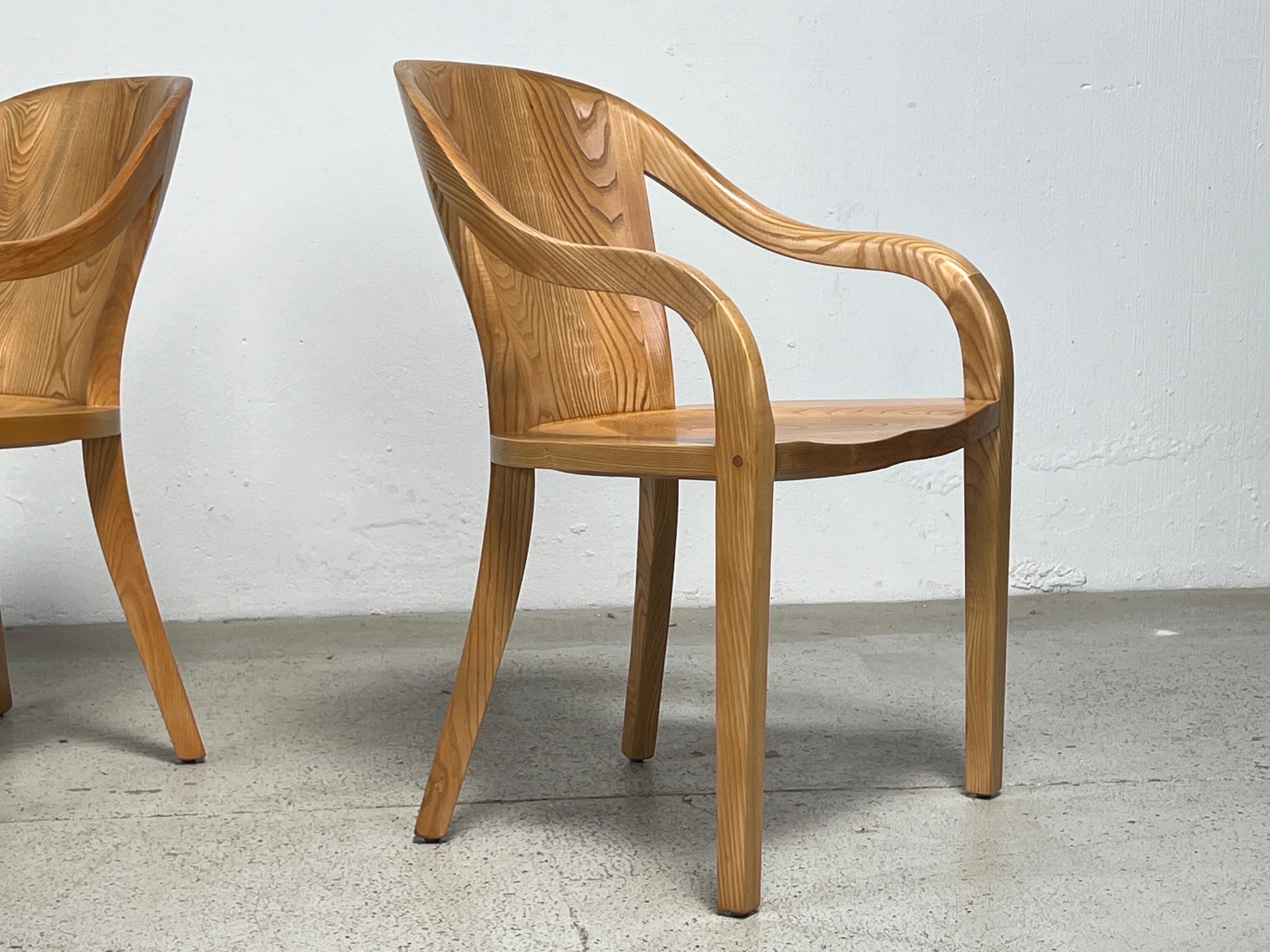 Ten Oak 'University' Chairs by Ward Bennett for Brickel 2