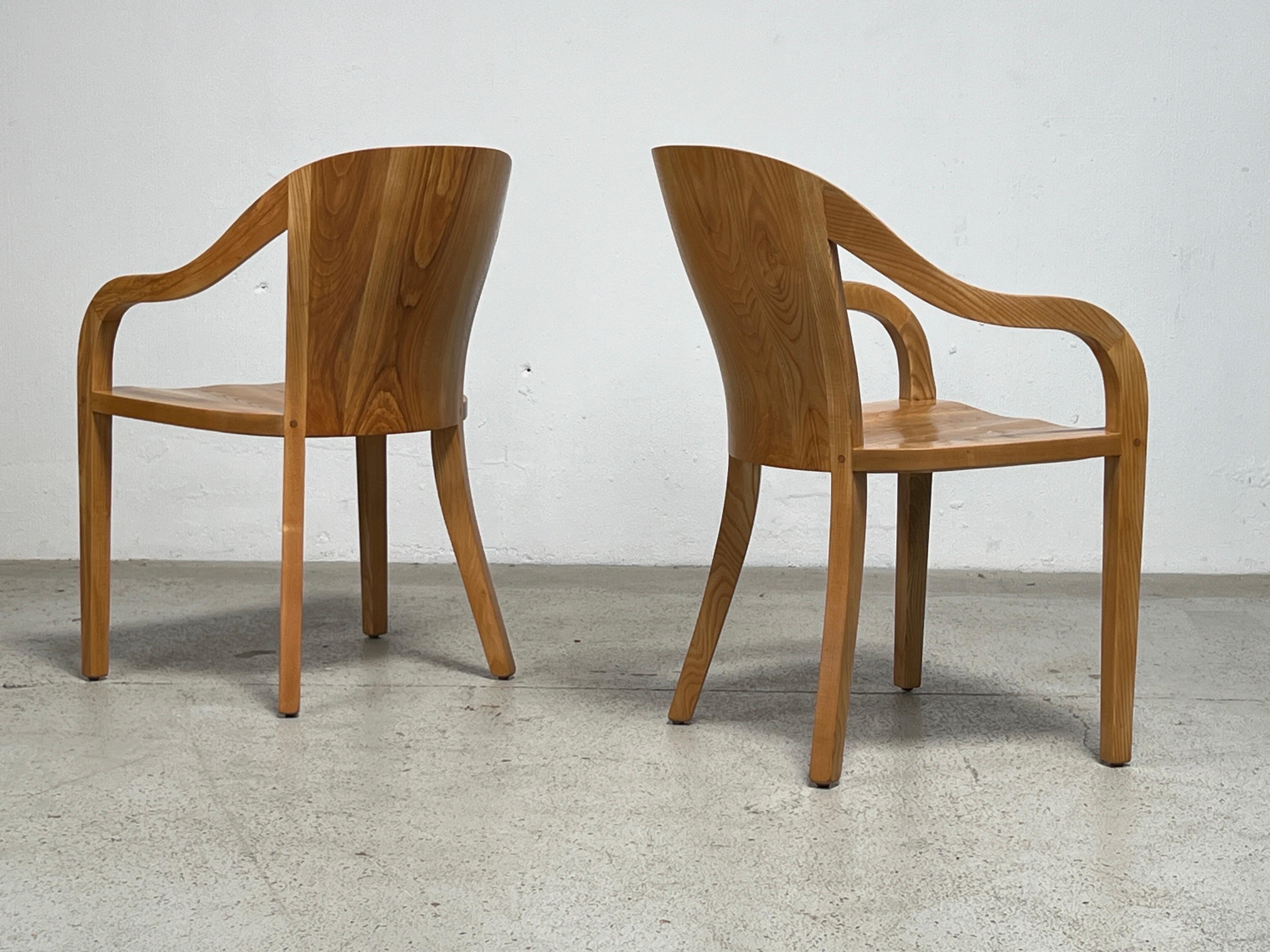 Ten Oak 'University' Chairs by Ward Bennett for Brickel 5