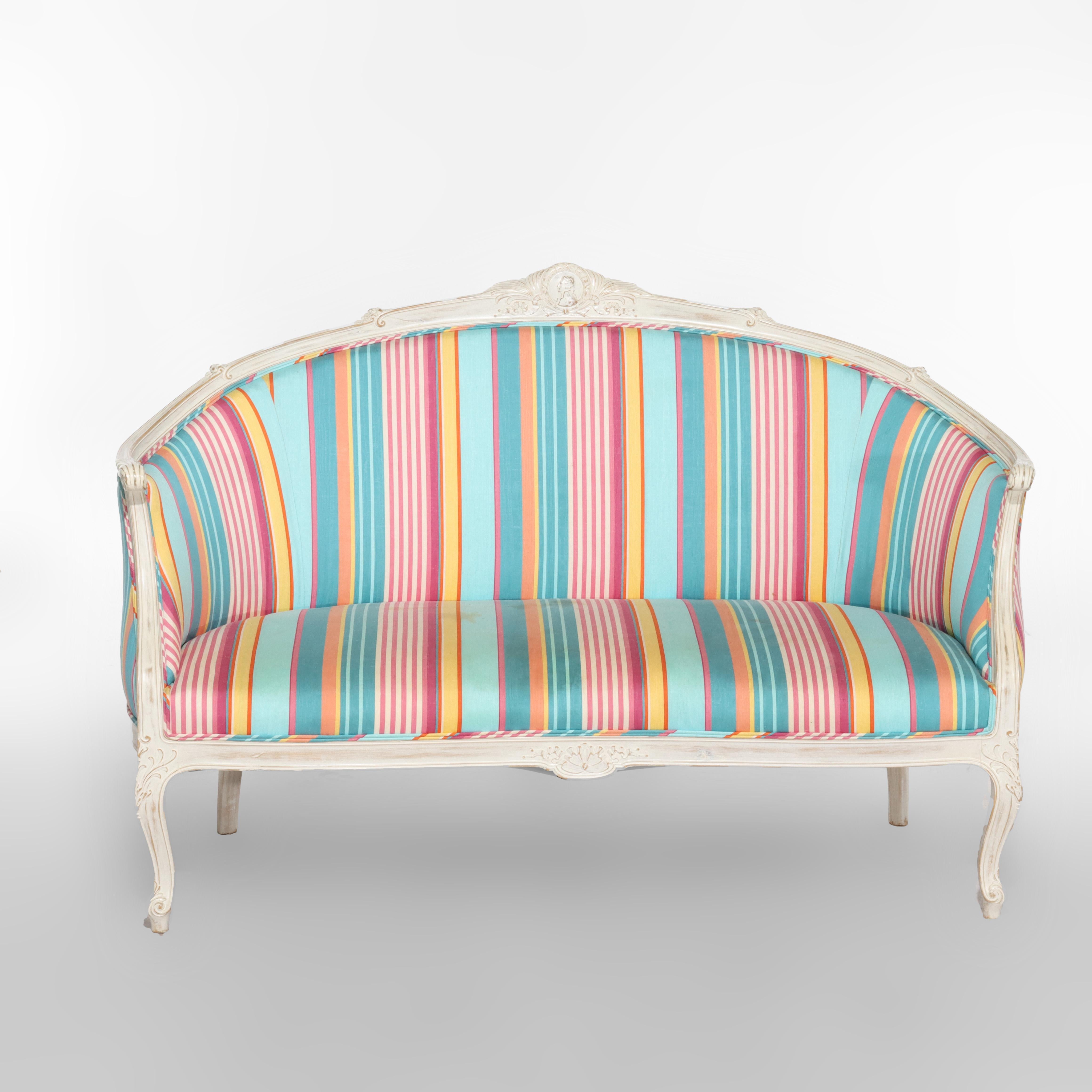 Ten Piece Vintage Aktiebolaget Lindells Mobelfabrik French Provincial Parlor Set In Good Condition For Sale In Big Flats, NY