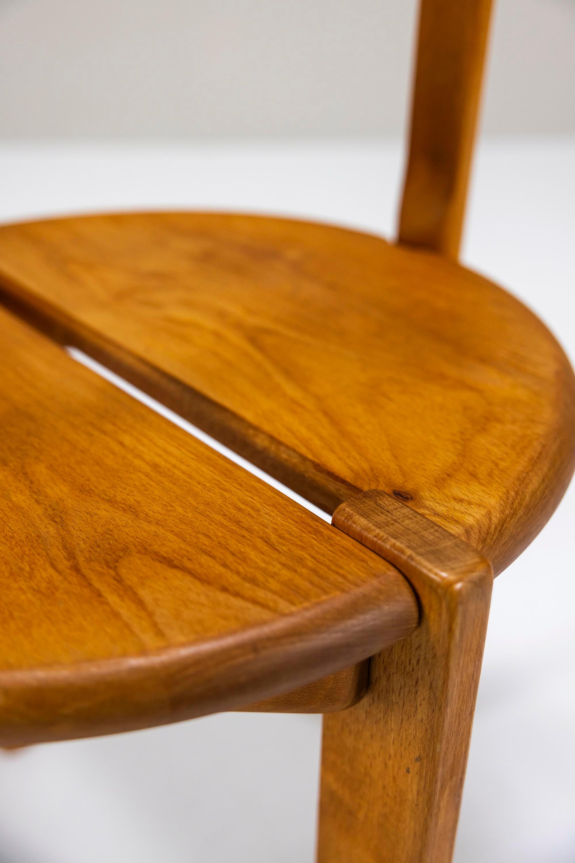 Ten Pinewood Dining Chairs in the Style of Daumiller, Austria 1960s 4