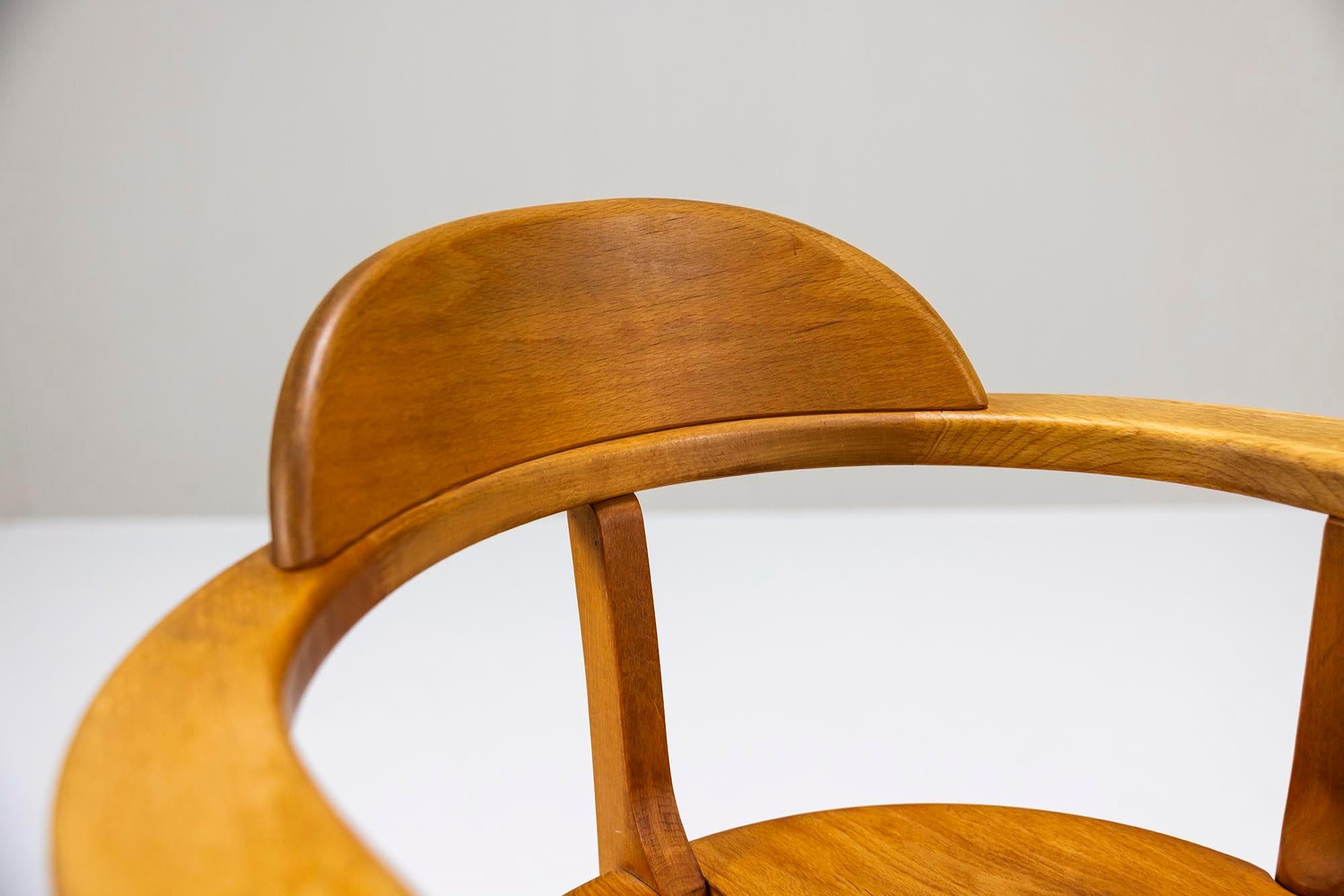 Ten Pinewood Dining Chairs in the Style of Daumiller, Austria 1960s 6