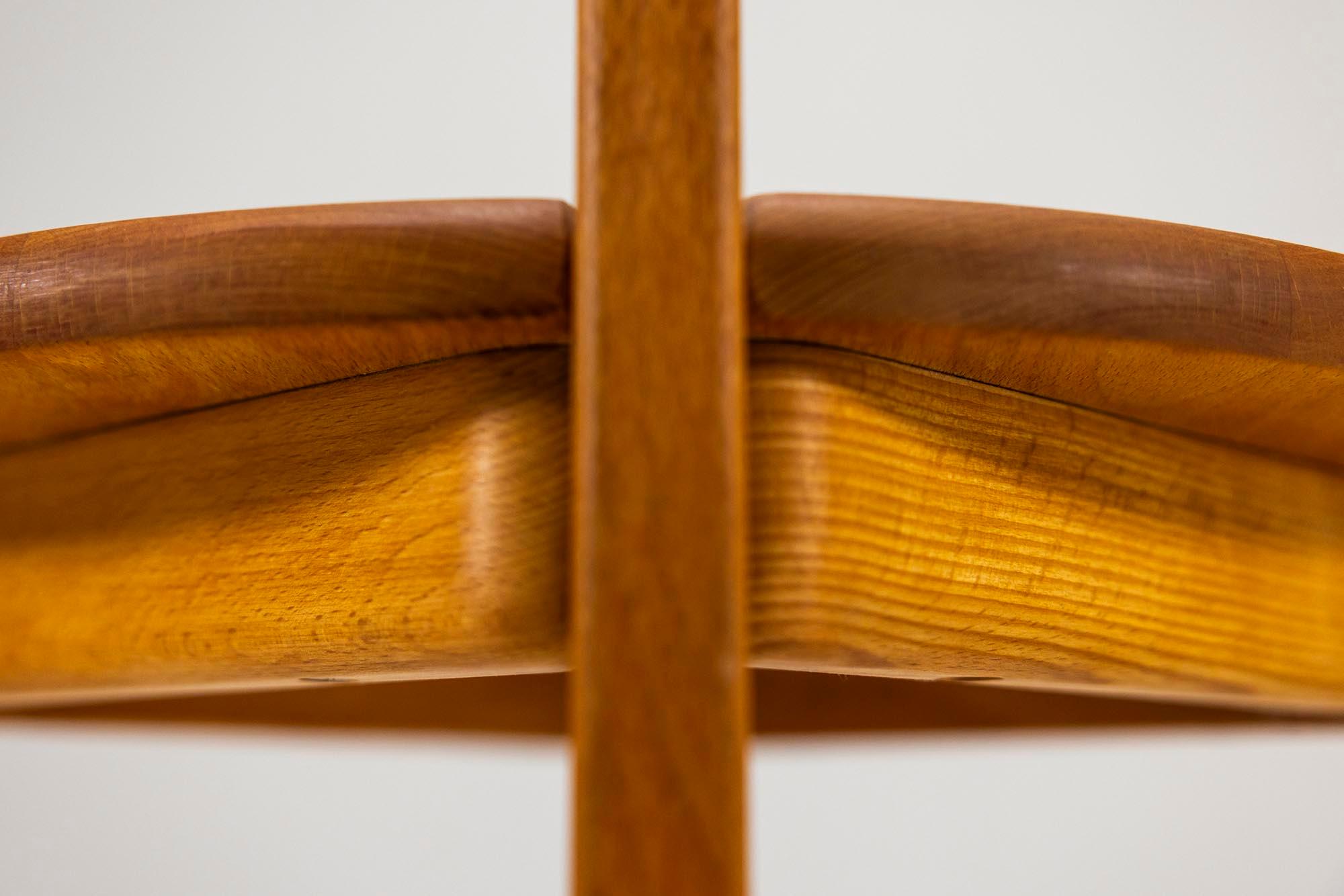 Ten Pinewood Dining Chairs in the Style of Daumiller, Austria 1960s 9