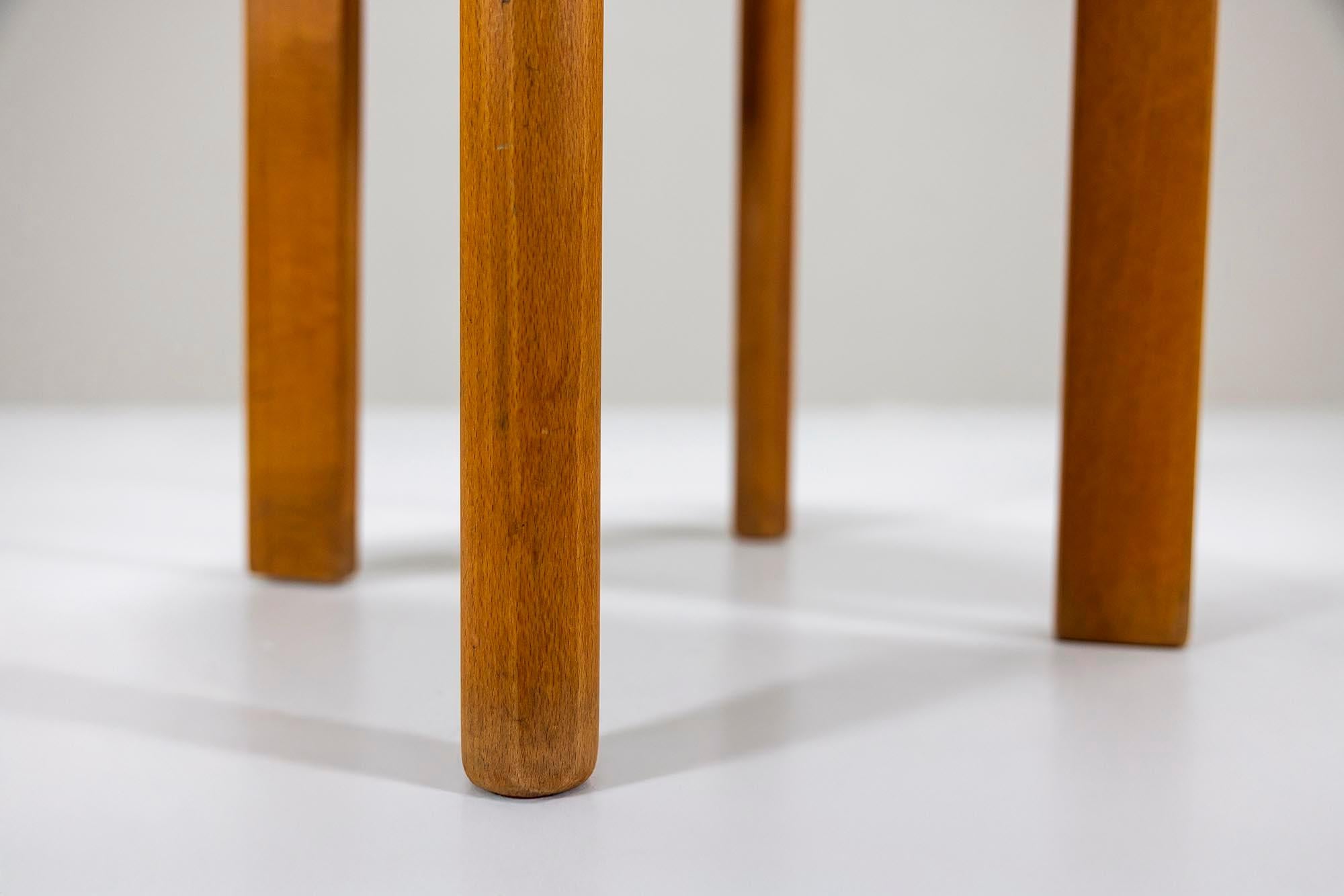 Ten Pinewood Dining Chairs in the Style of Daumiller, Austria 1960s 13