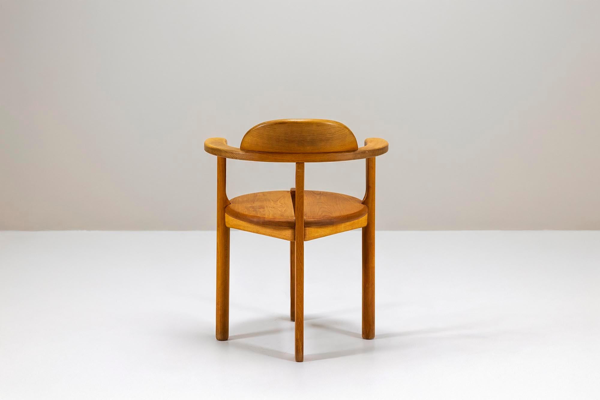 Ten Pinewood Dining Chairs in the Style of Daumiller, Austria 1960s 2