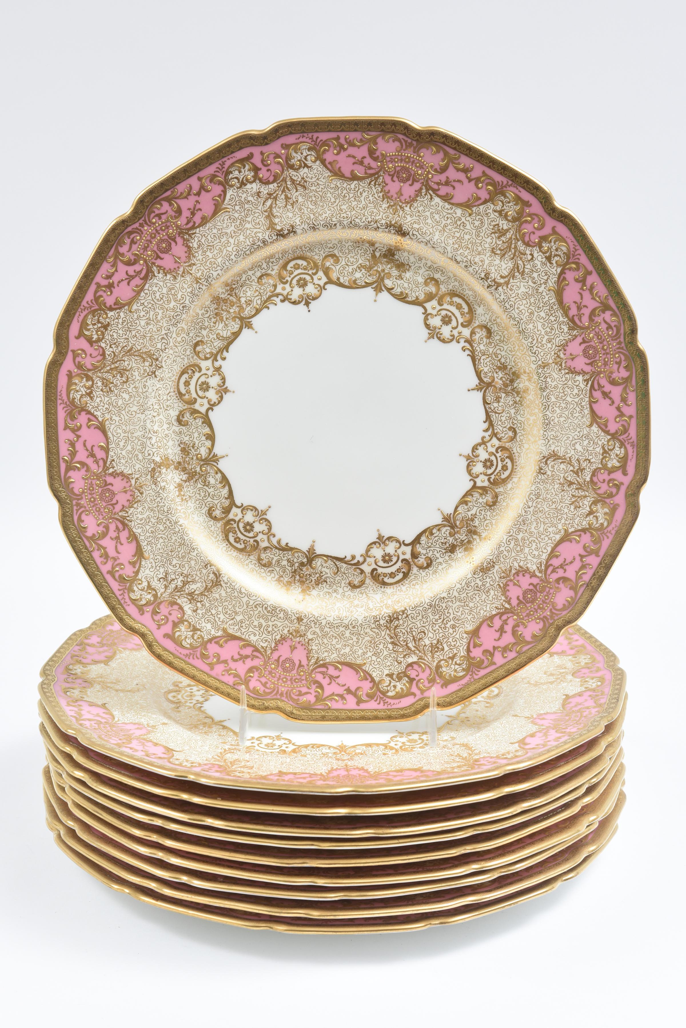 antique pink dishes