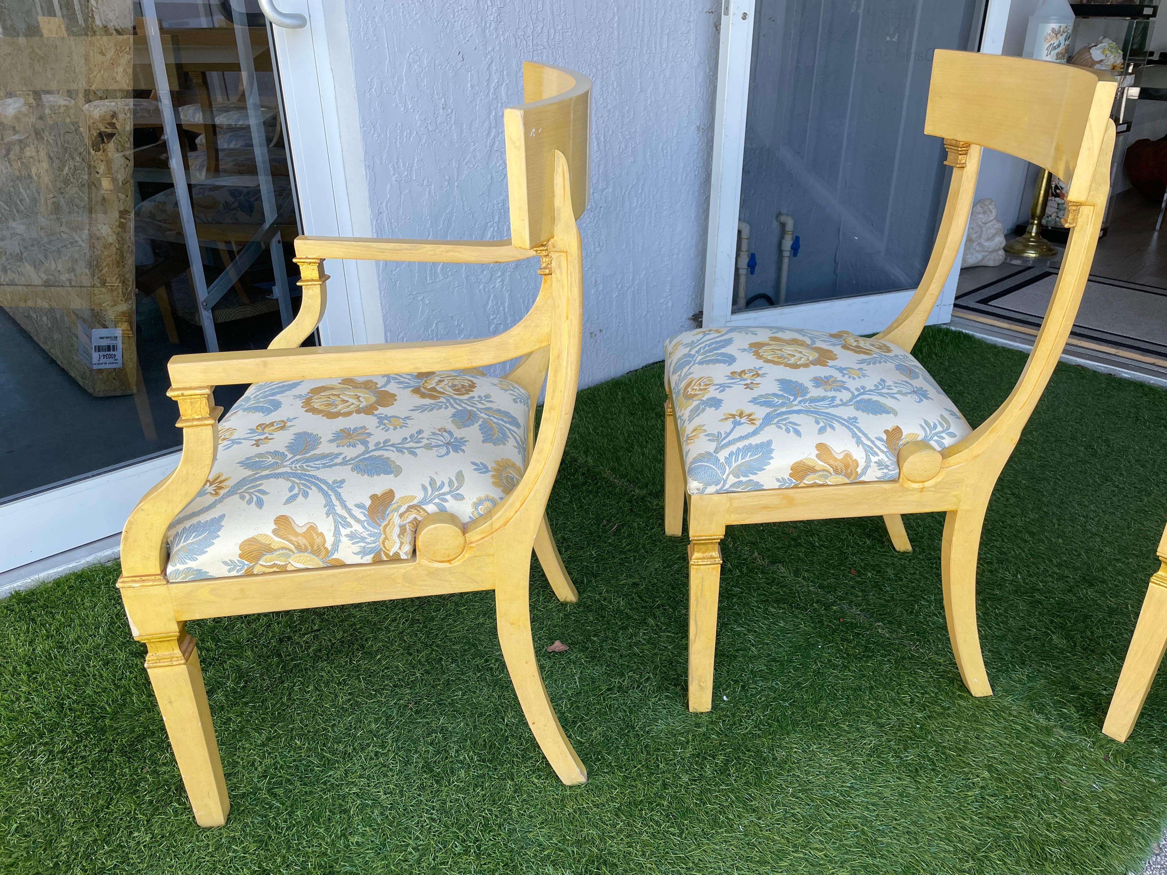 Ten Post Modern Klismos Dining Chairs For Sale 1
