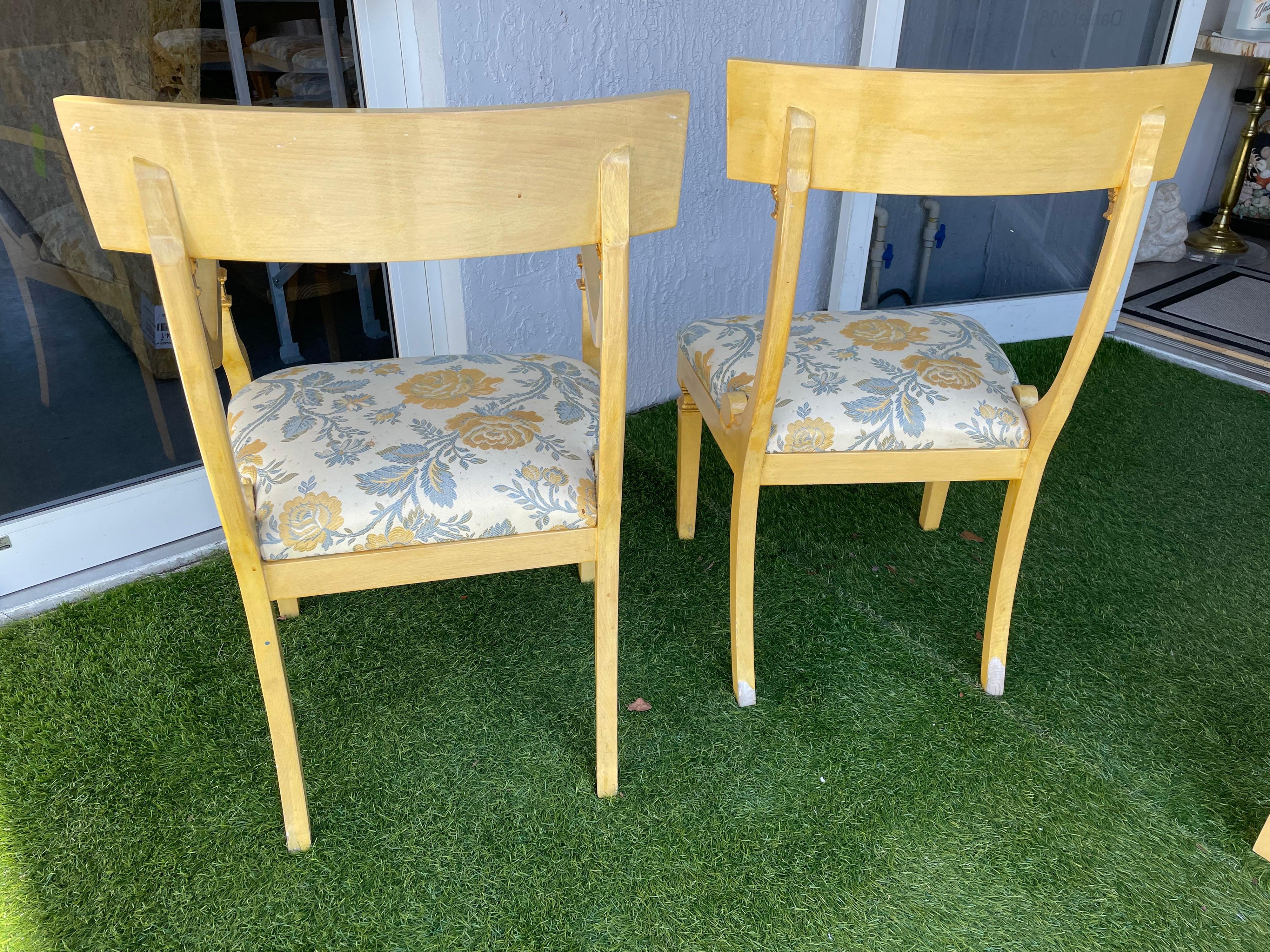 Ten Post Modern Klismos Dining Chairs For Sale 2