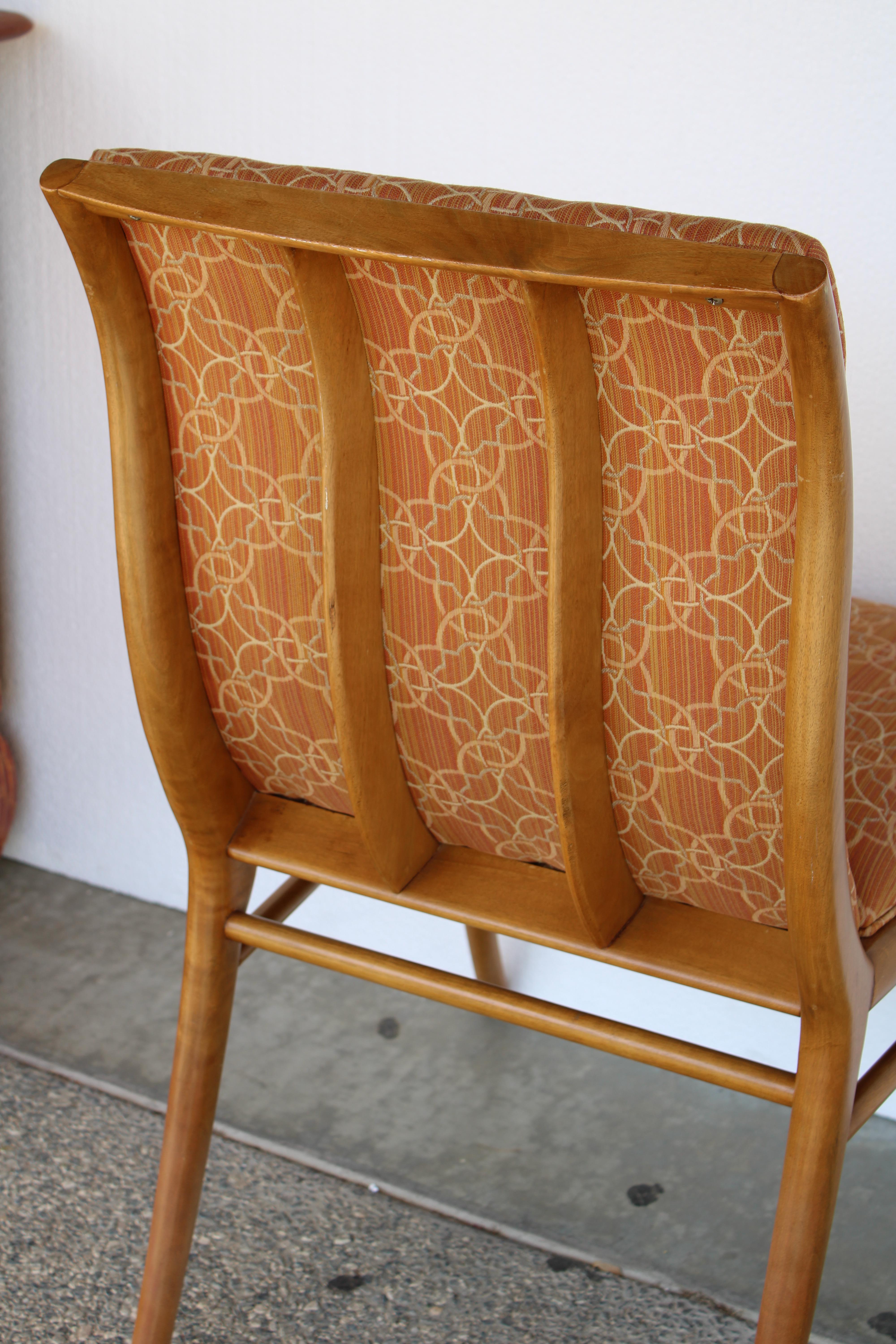 Ten Saber Leg Dining Chairs by T.H. Robsjohn-Gibbings for Widdicomb  For Sale 7