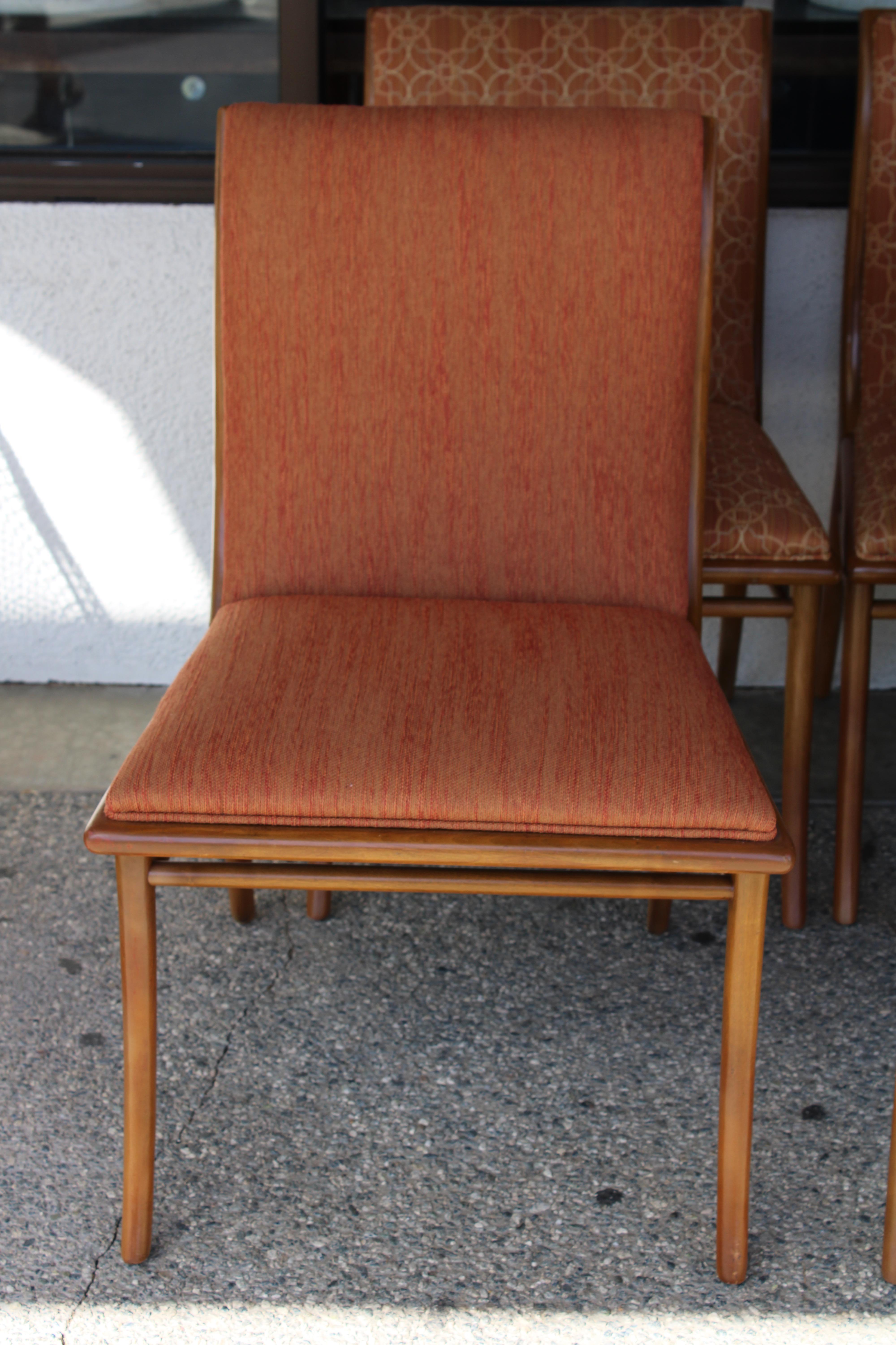 Ten Saber Leg Dining Chairs by T.H. Robsjohn-Gibbings for Widdicomb 7