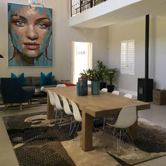 Ten-Seat Carpenters Dining Table in French Oak