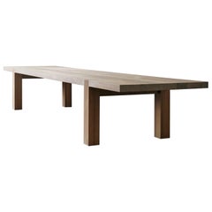 Ten-Seat Carpenters Dining Table in French Oak