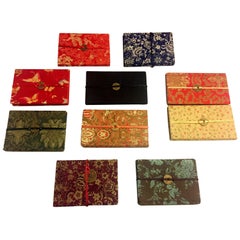 Ten Silk Brocade Notebook Journals