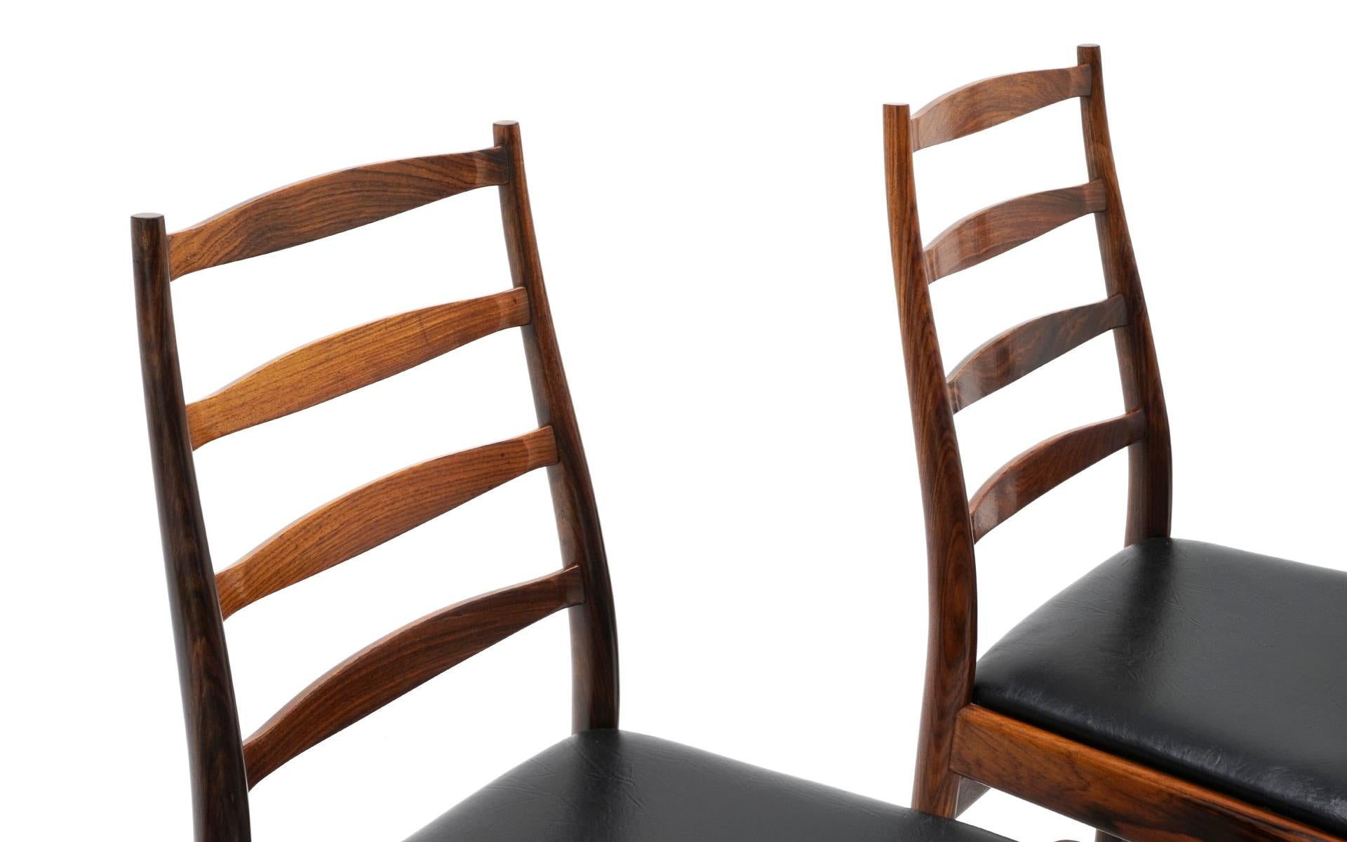 Ten Solid Rosewood Dining Chairs, Torbjørn Afdal, Two Arm and Eight Side Chairs 1