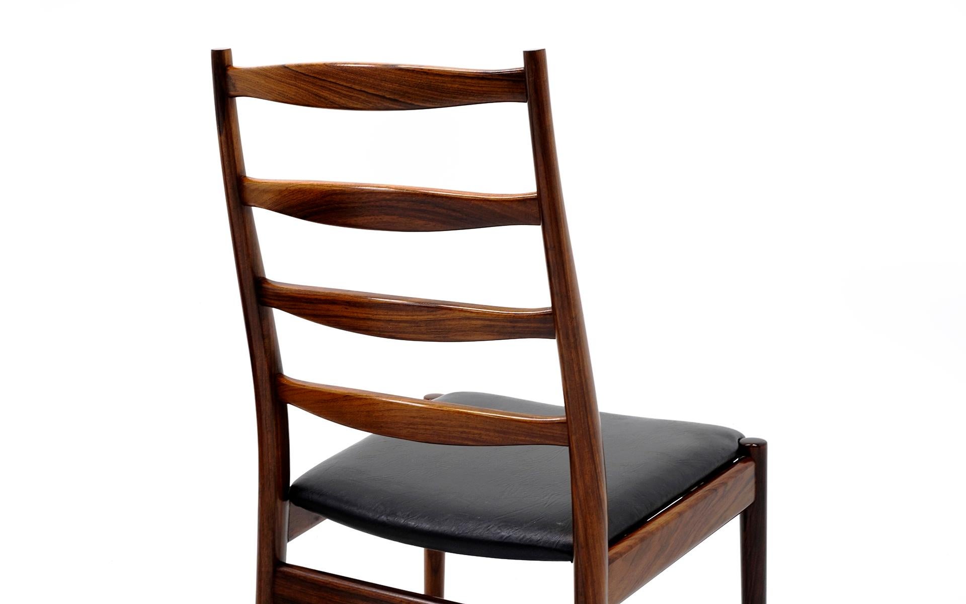 Ten Solid Rosewood Dining Chairs, Torbjørn Afdal, Two Arm and Eight Side Chairs 2