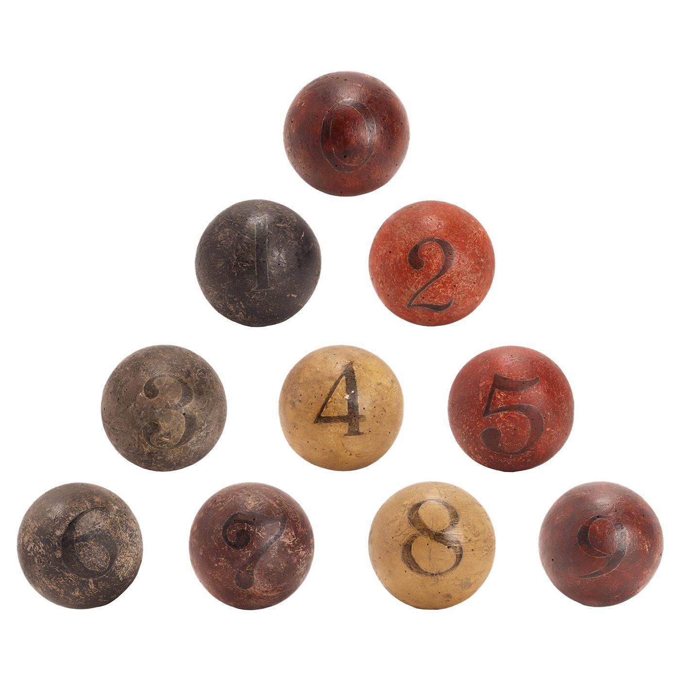 Ten spheres: weighting only twice and try to find the heaviest one, France 1900.