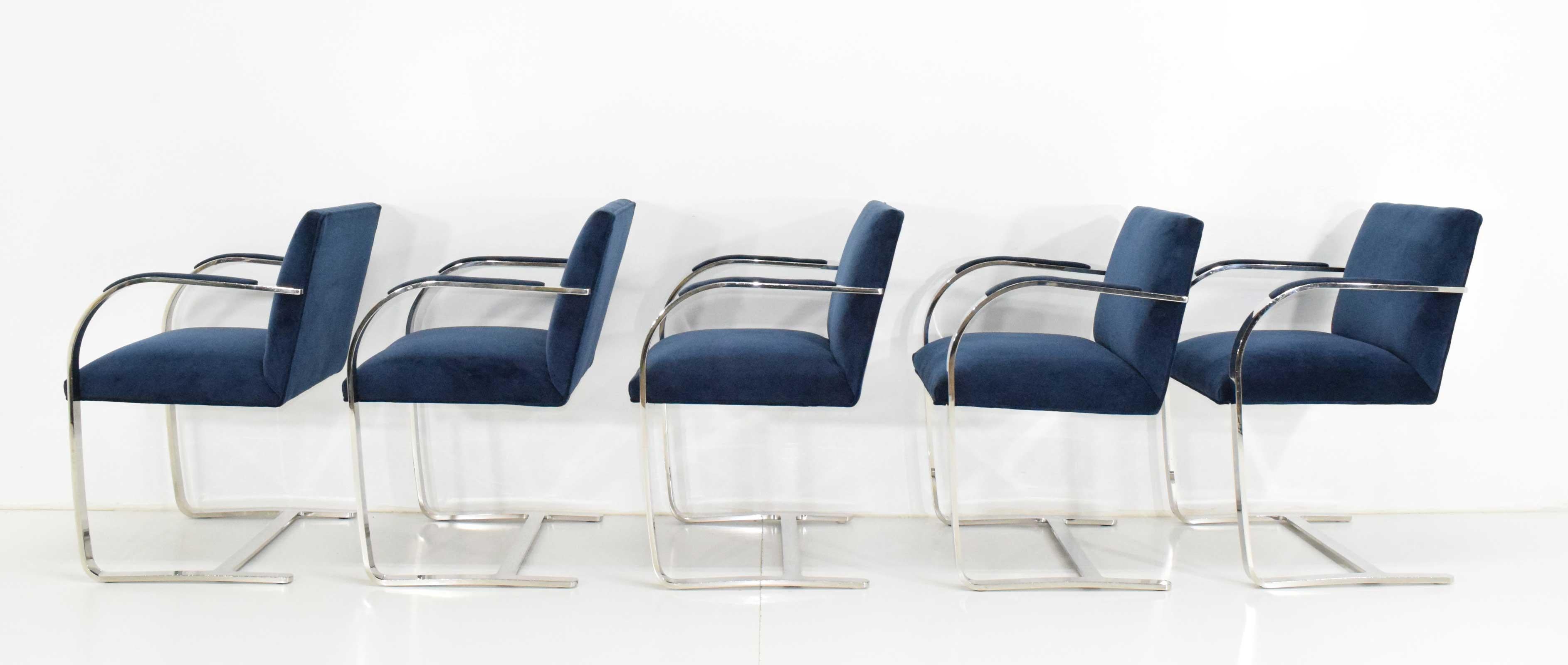 Stainless Steel Flatbar Brno Chairs by Knoll - ONLY FOUR AVAILABLE 1