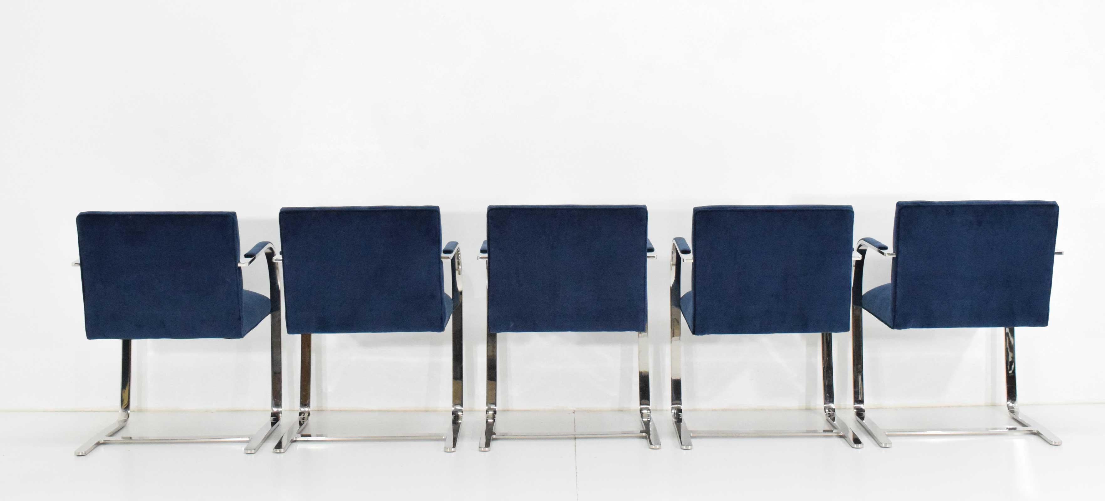 Stainless Steel Flatbar Brno Chairs by Knoll - ONLY FOUR AVAILABLE 2