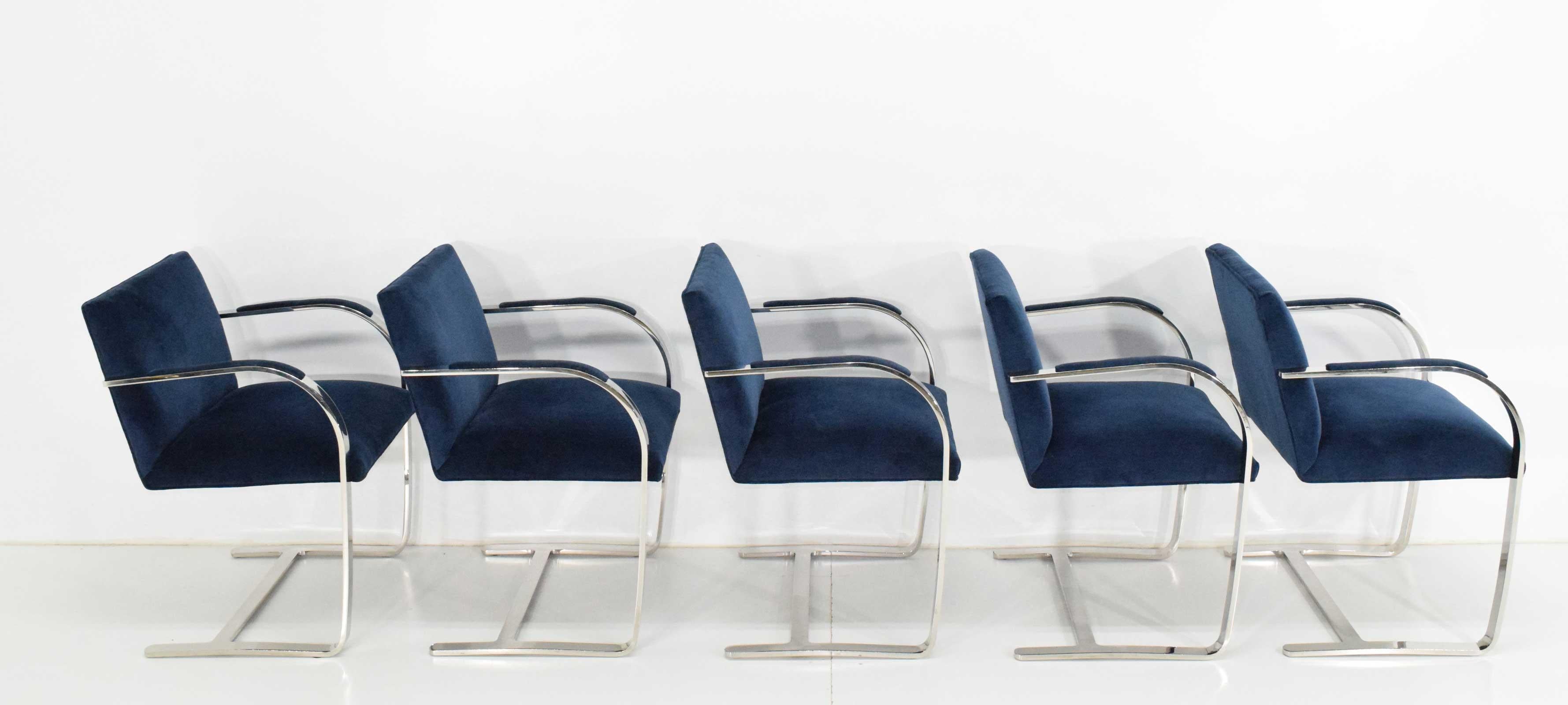 Stainless Steel Flatbar Brno Chairs by Knoll - ONLY FOUR AVAILABLE 3