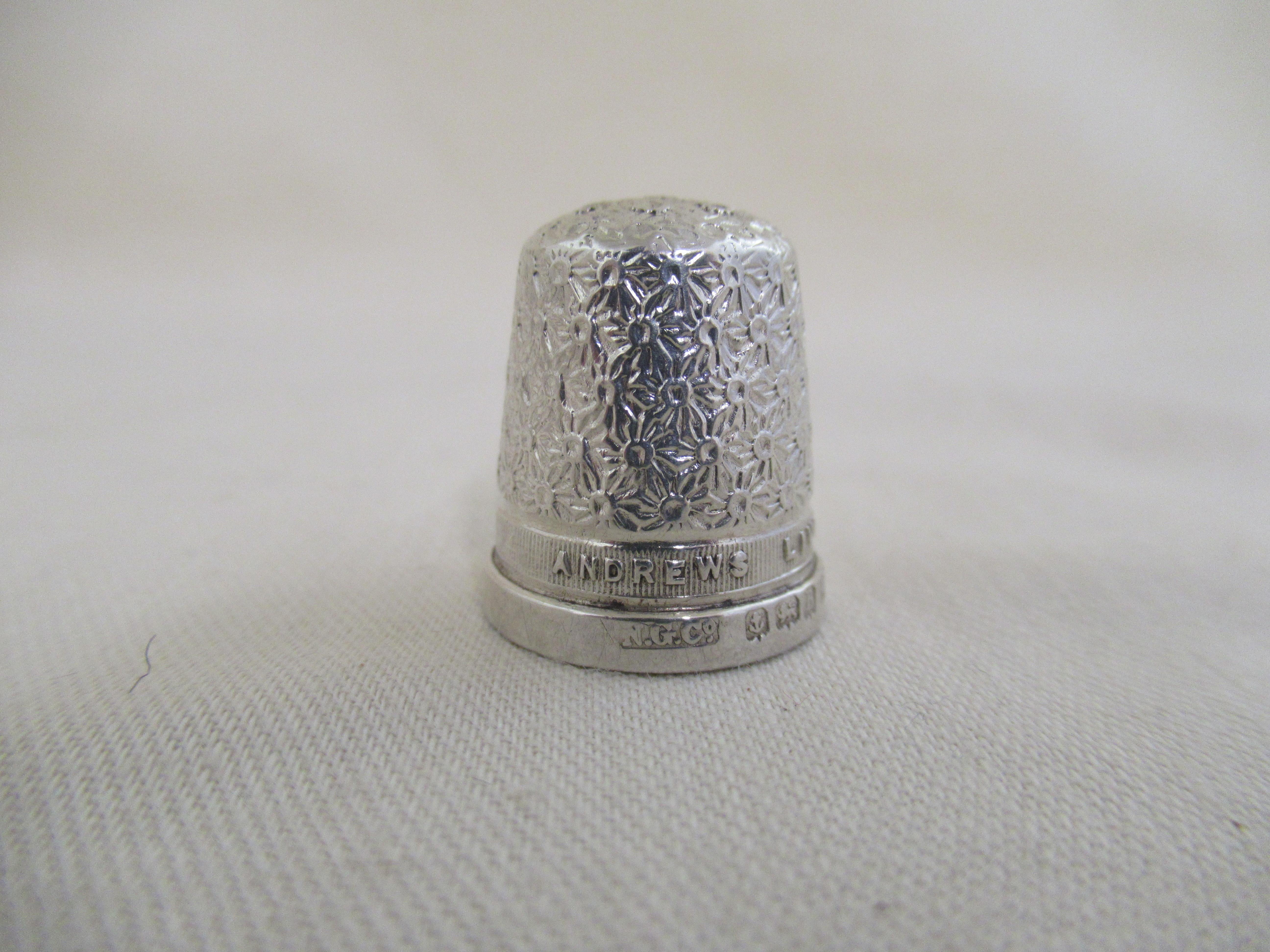 Early 20th Century Ten Sterling Silver Thimbles, an Amazing Start of a Fantastic Collection For Sale
