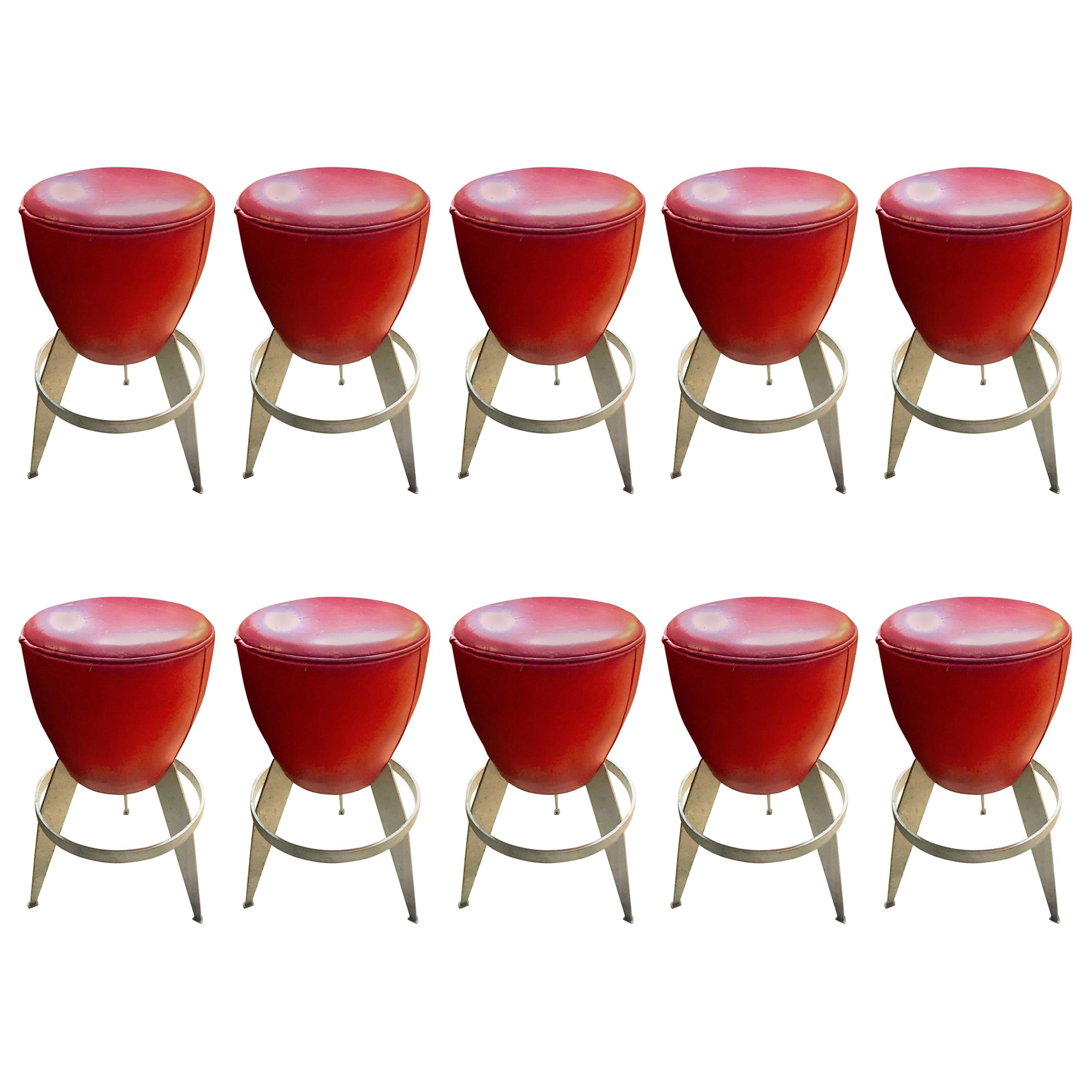 Ten Swedish Bar Stools by Johanson Design