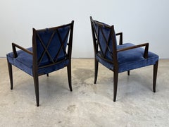 Ten Tommi Parzinger 'Double X' Dining Chairs
