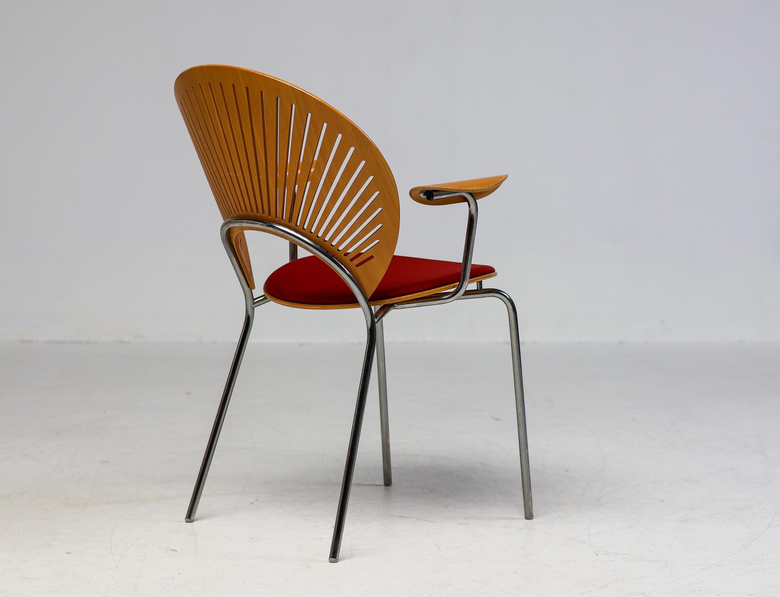 Steel Ten Trinidad Armchairs by Nanna Ditzel For Sale