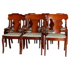 Ten Vintage Pennsylvania House Cherry Gondola Style Dining Chairs, 20th Century