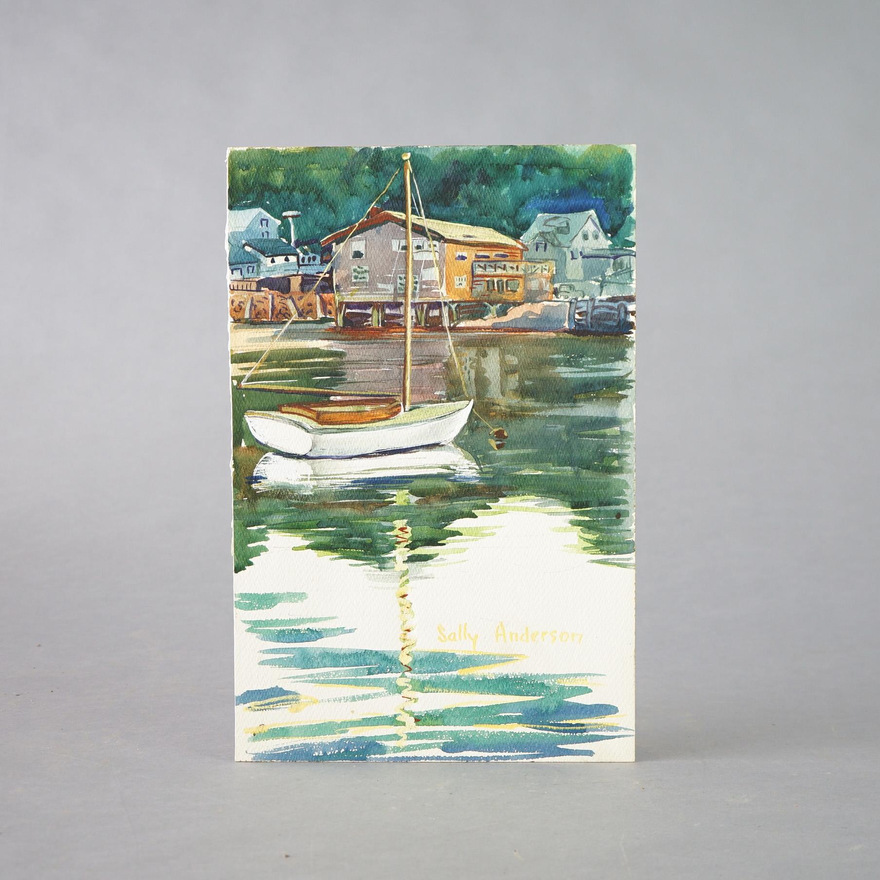 Dieci acquerelli vintage di Sally Anderson C1940 in vendita 11