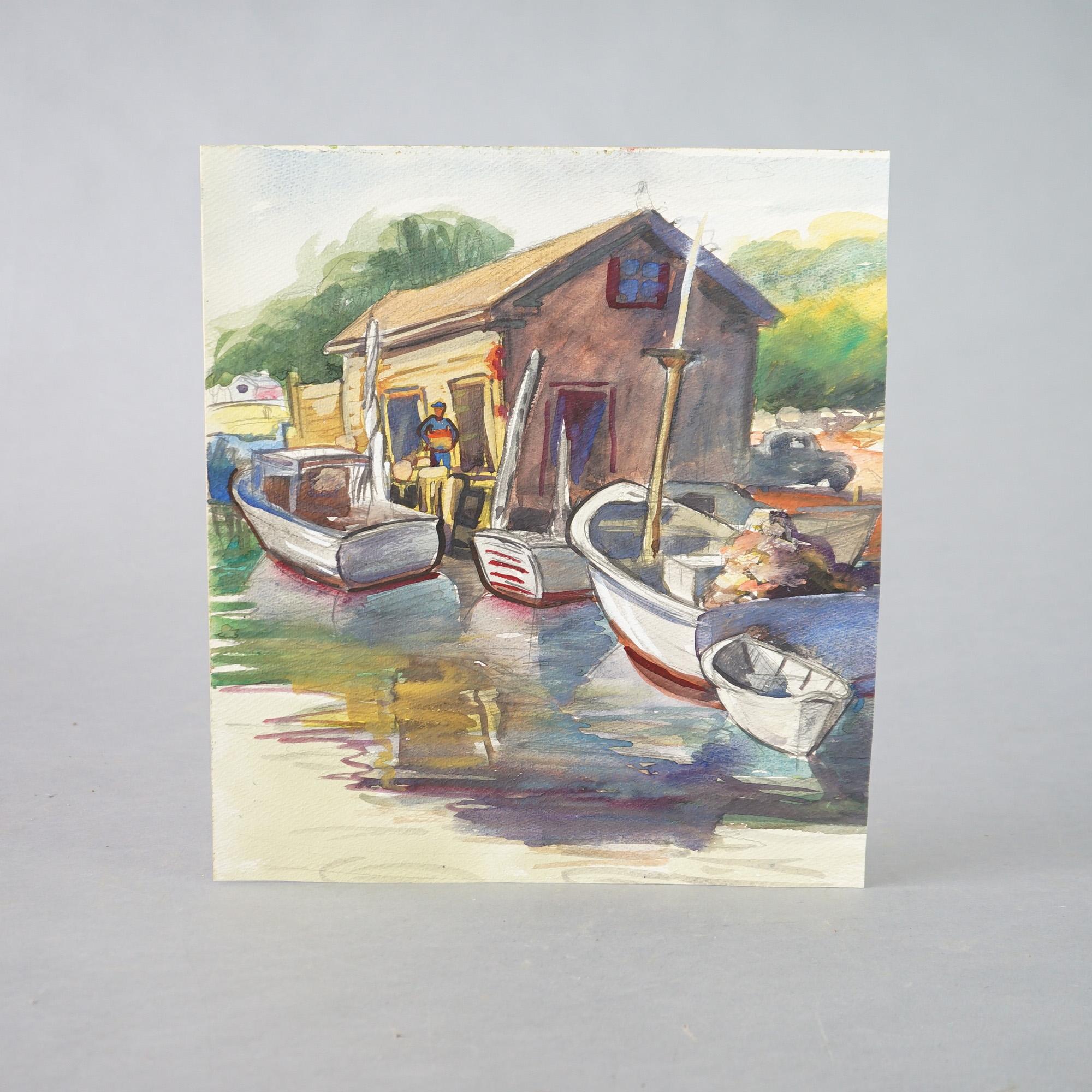 Carta Dieci acquerelli vintage di Sally Anderson C1940 in vendita