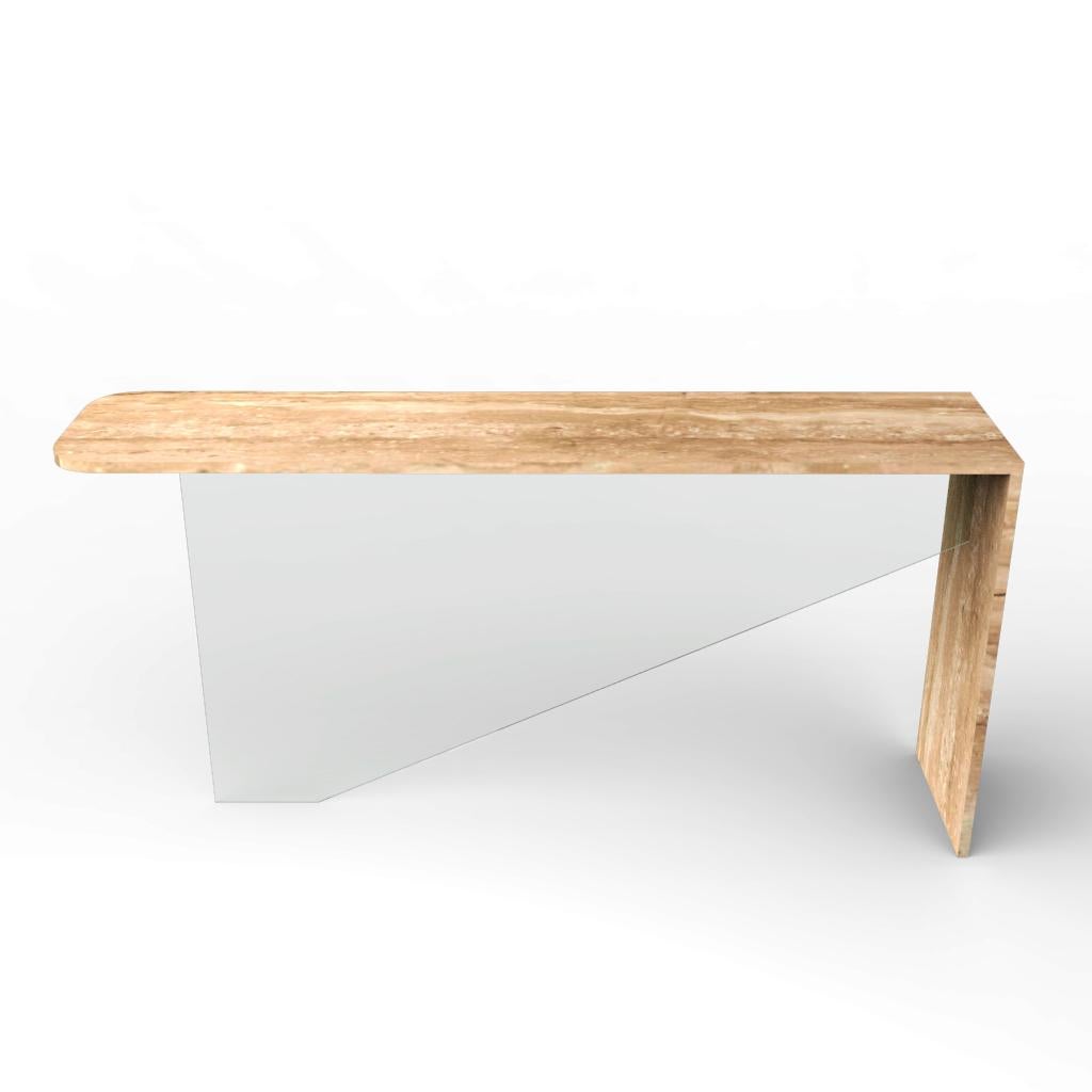Spagnolo Tavolo Console in Marmo Tena Mobili su misura in Marmo e Cristallo Realizzati su misura in Spagna in vendita