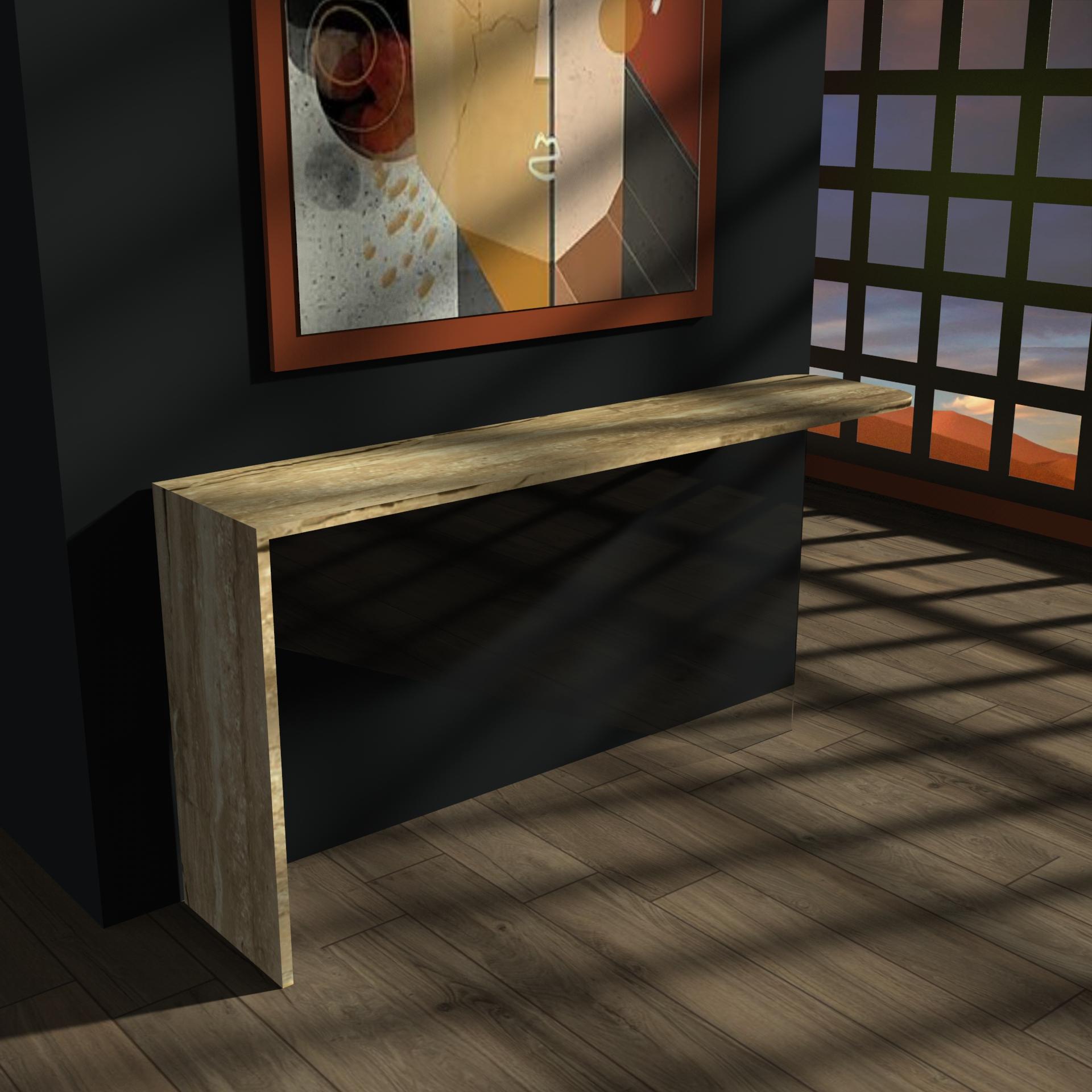 XXI secolo e contemporaneo Tavolo Console in Marmo Tena Mobili su misura in Marmo e Cristallo Realizzati su misura in Spagna in vendita