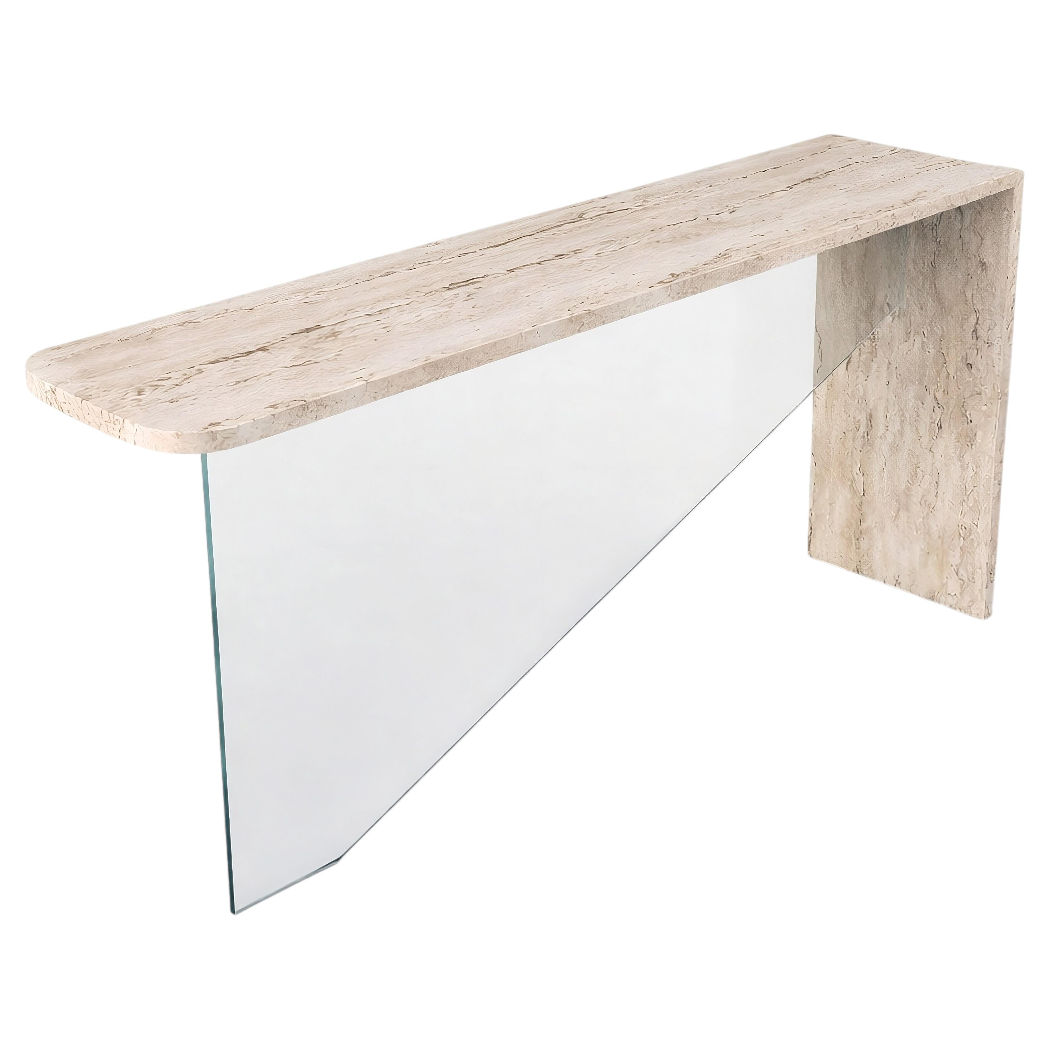 Table console en marbre Tena Meubles en marbre et cristal faits sur mesure Espagne en vente