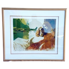 Tender Love, Framed and Signed Lithograph 207/250 by Sandu Liberman