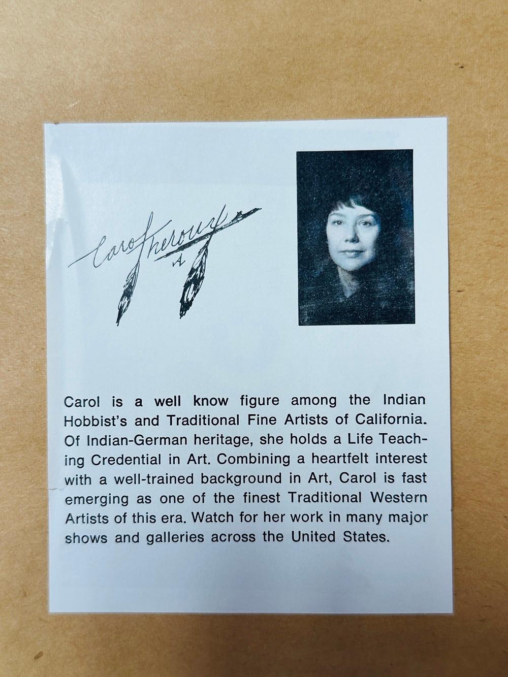 Peinture amérindienne de Carol Theroux (USA 1930-2021) en vente 3