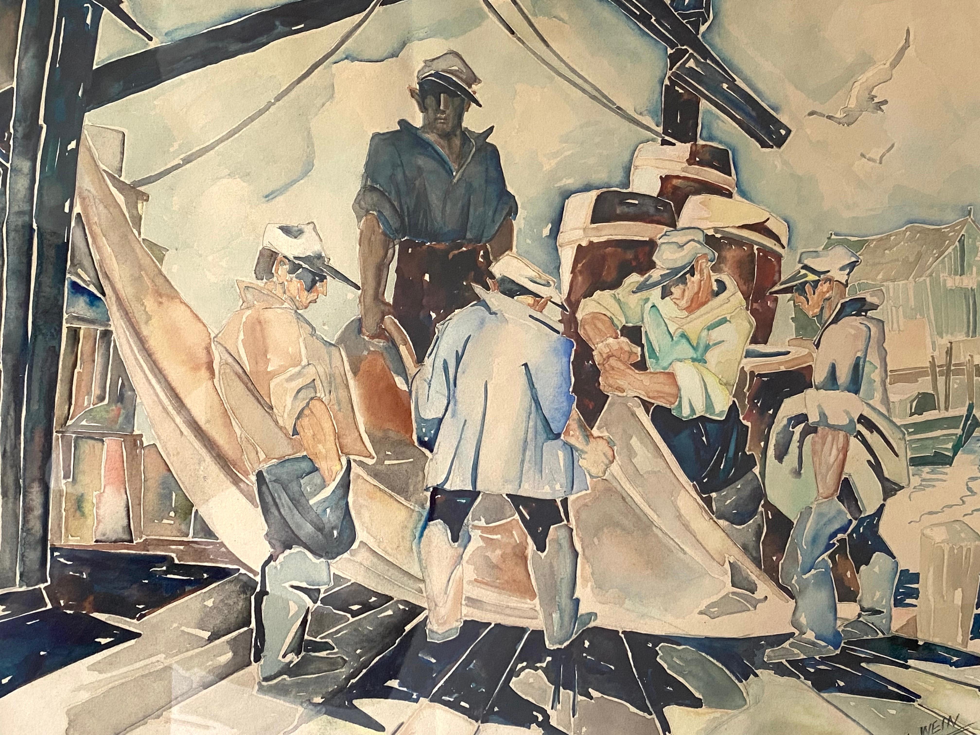 Dieses Gemälde war ausgestellt in Albert Wein: An American Modernist, 17. September 2008 - 29. November 2008 im Boston Atheneum. Der Kurator der Ausstellung und Hilles Curator of Painting & Sculpture am Boston Athenaeum, Dr. David Dearinger, ließ