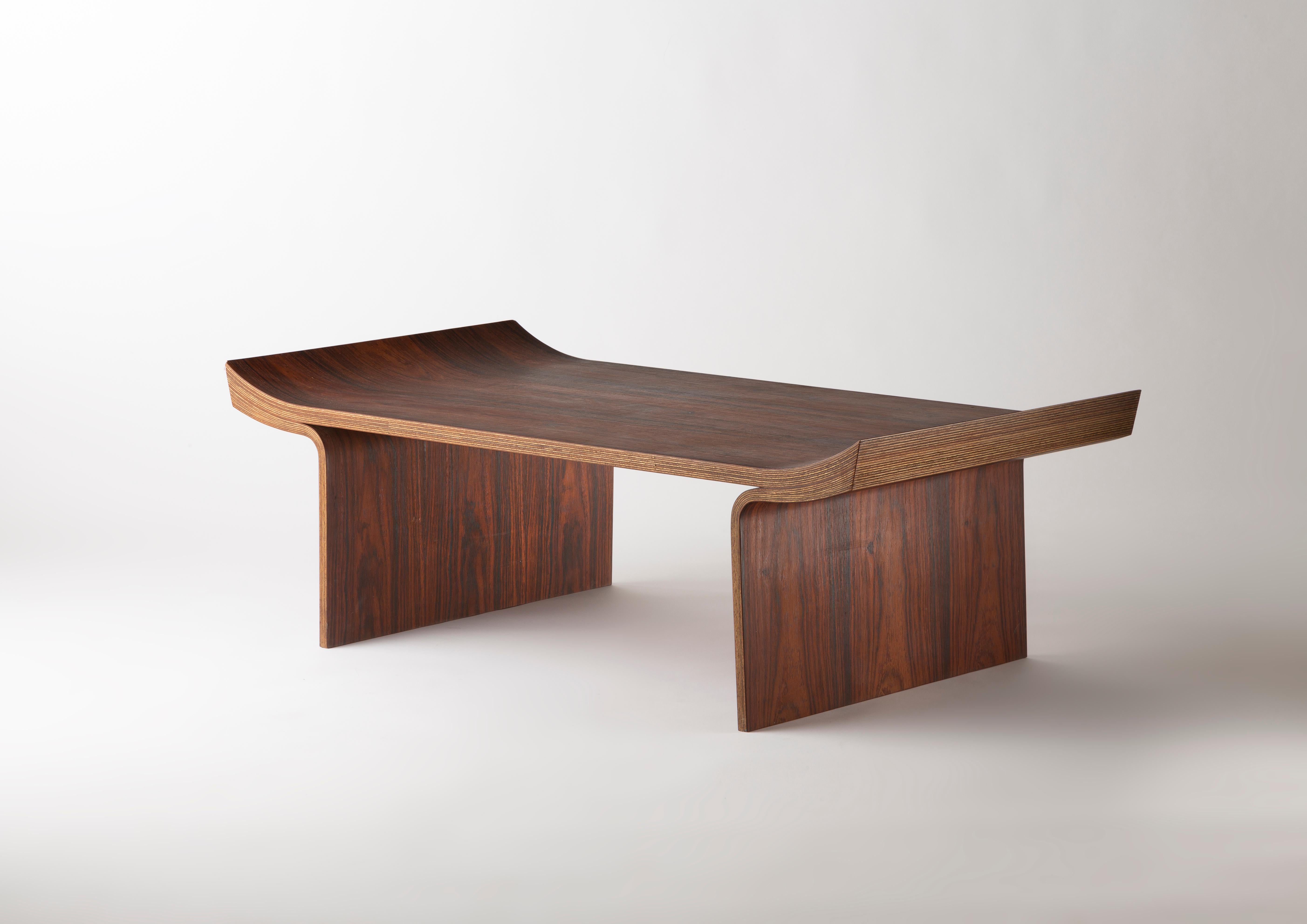 A coffee t.ble or a bench by Tendo Mokko edition, in plywood, manufactured by Tendo Mokko, Japan, circa 1950.