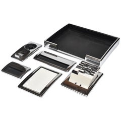 Tenex - Ensemble d'accessoires de bureau en chrome, six pièces