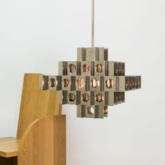 Tenfold 5T 18inch Chandelier, Polished Nickel Pendant Light, Customizable