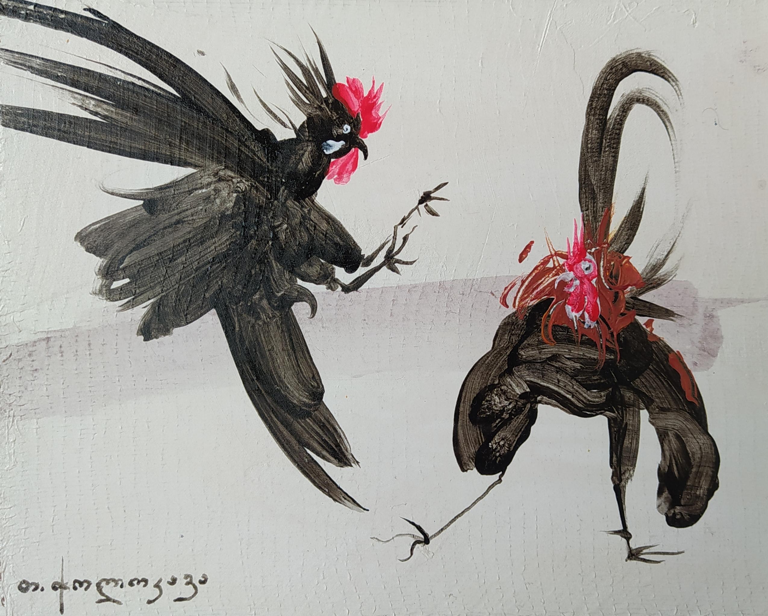 Acrílico sobre cartón

Tengiz Cholokava es un artista georgiano nacido en 1985 que vive y trabaja en Tiflis, Georgia. Se licenció en la Escuela de Bellas Artes de Iakob Nikoladze de Tiflis (Georgia) en 2004 y en la Academia de Bellas Artes Apolon