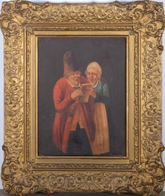 Manner of Teniers - Mid 19th Century Oil, The Hymn Sheet