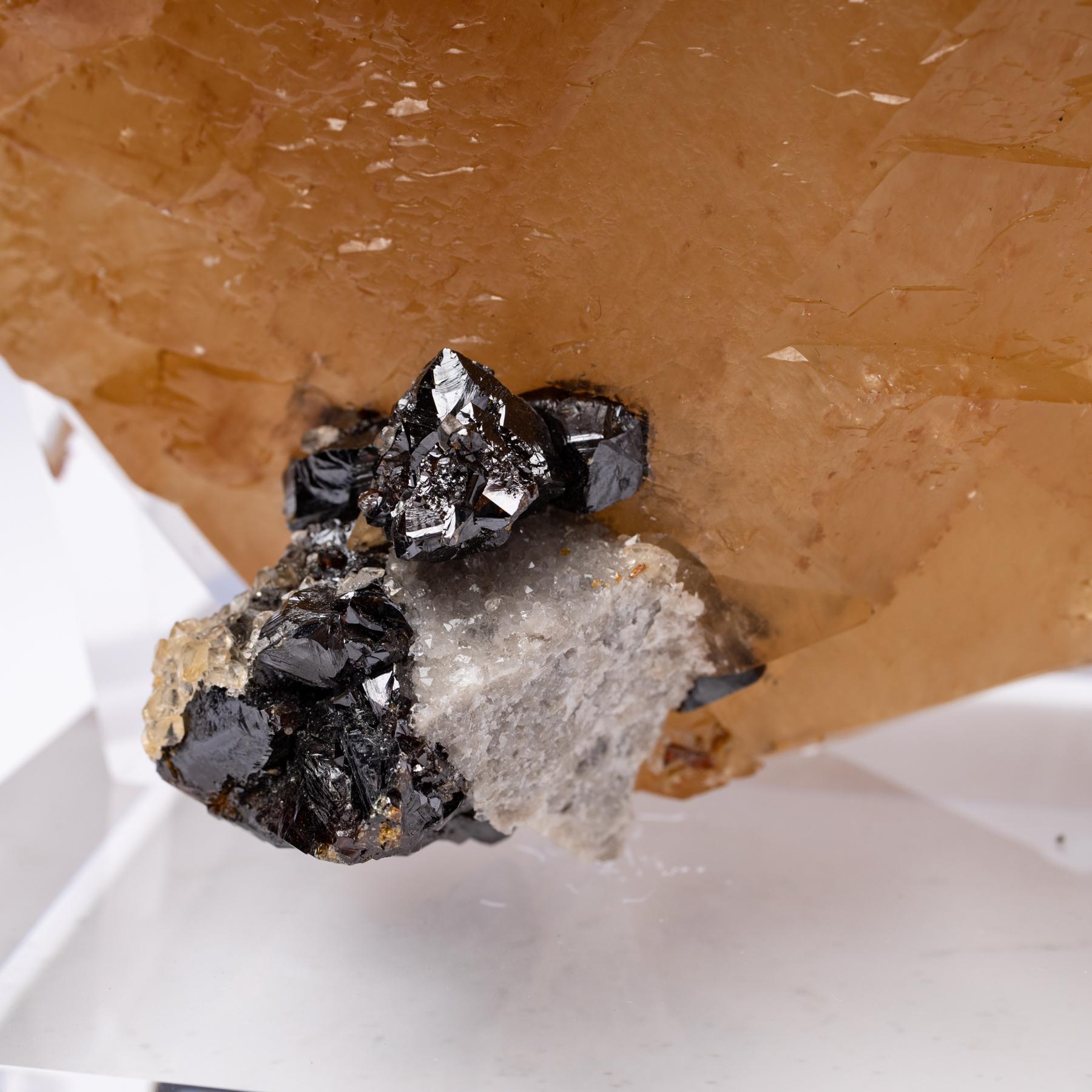 Elmwood Mine:: Tennessee Calcitkristalle auf Acrylsockel im Angebot 2