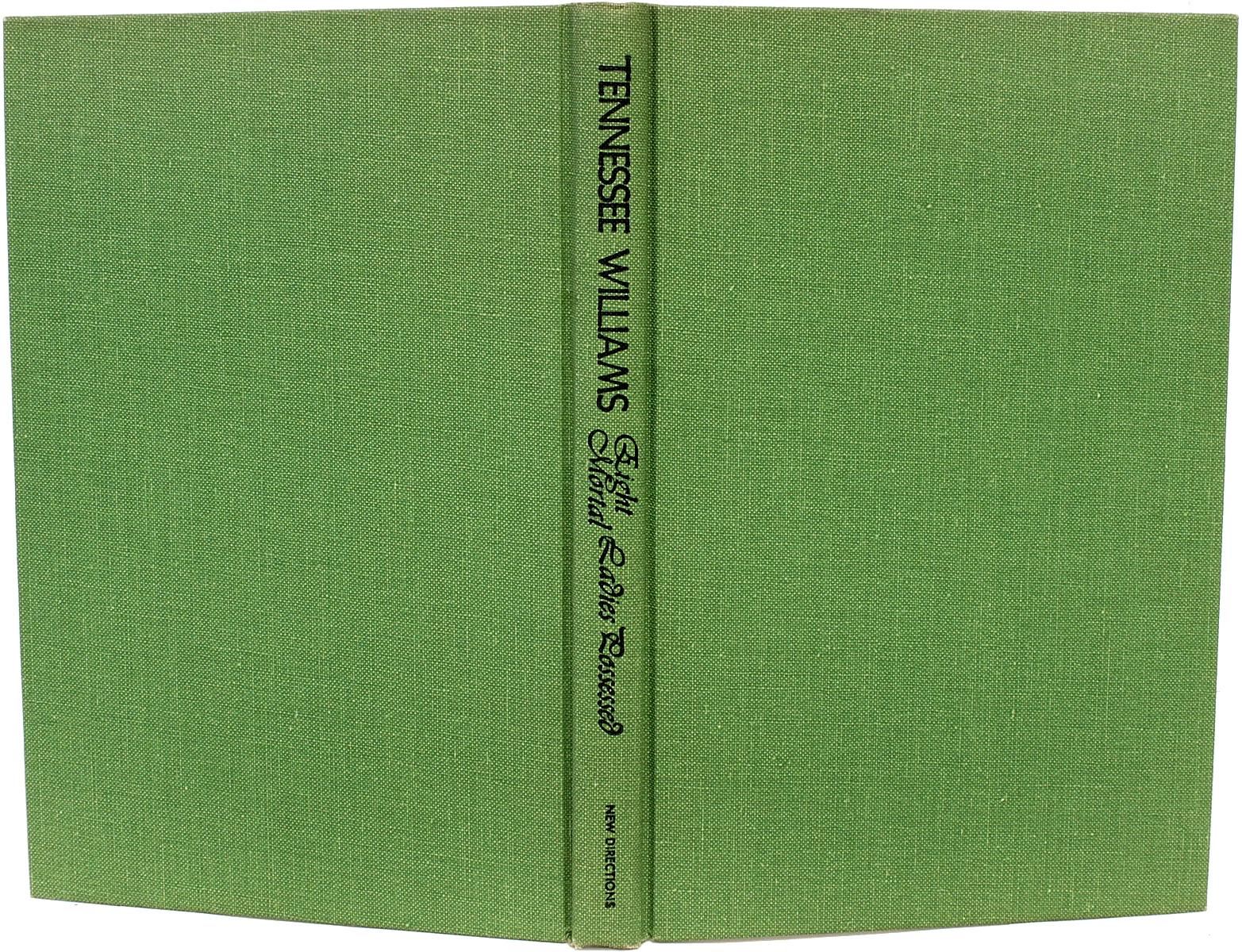American Tennessee Williams, Eight Mortal Ladies Possessed, First Edition Signed, 1974