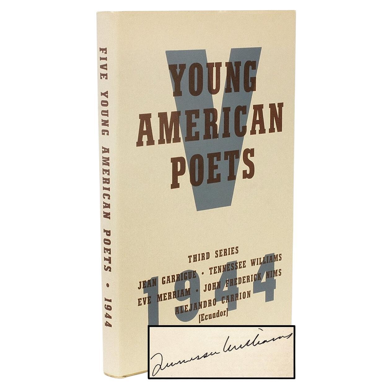 Tennessee Williams, Cinq Jeunes Poètes Américains, Première Édition Signée, 1944
