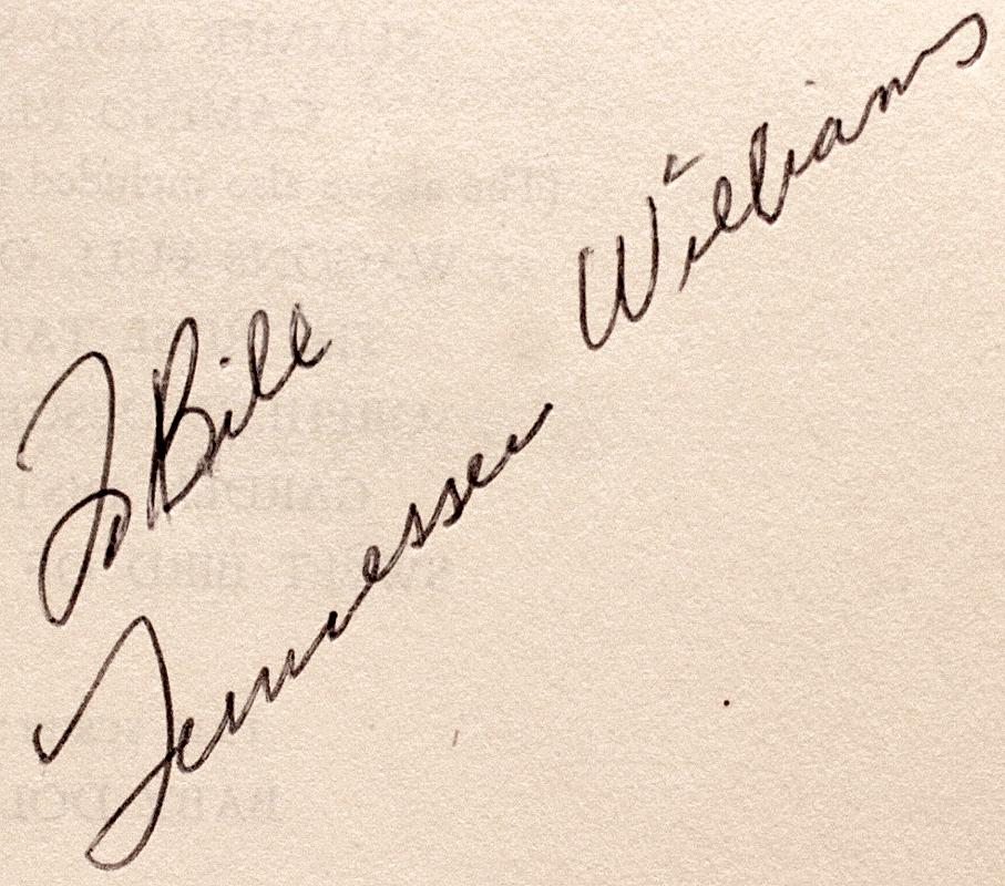 Tennessee WILLIAMS. Period Of Adjustment. FIRST EDITION INSCRIBED - 1960 1