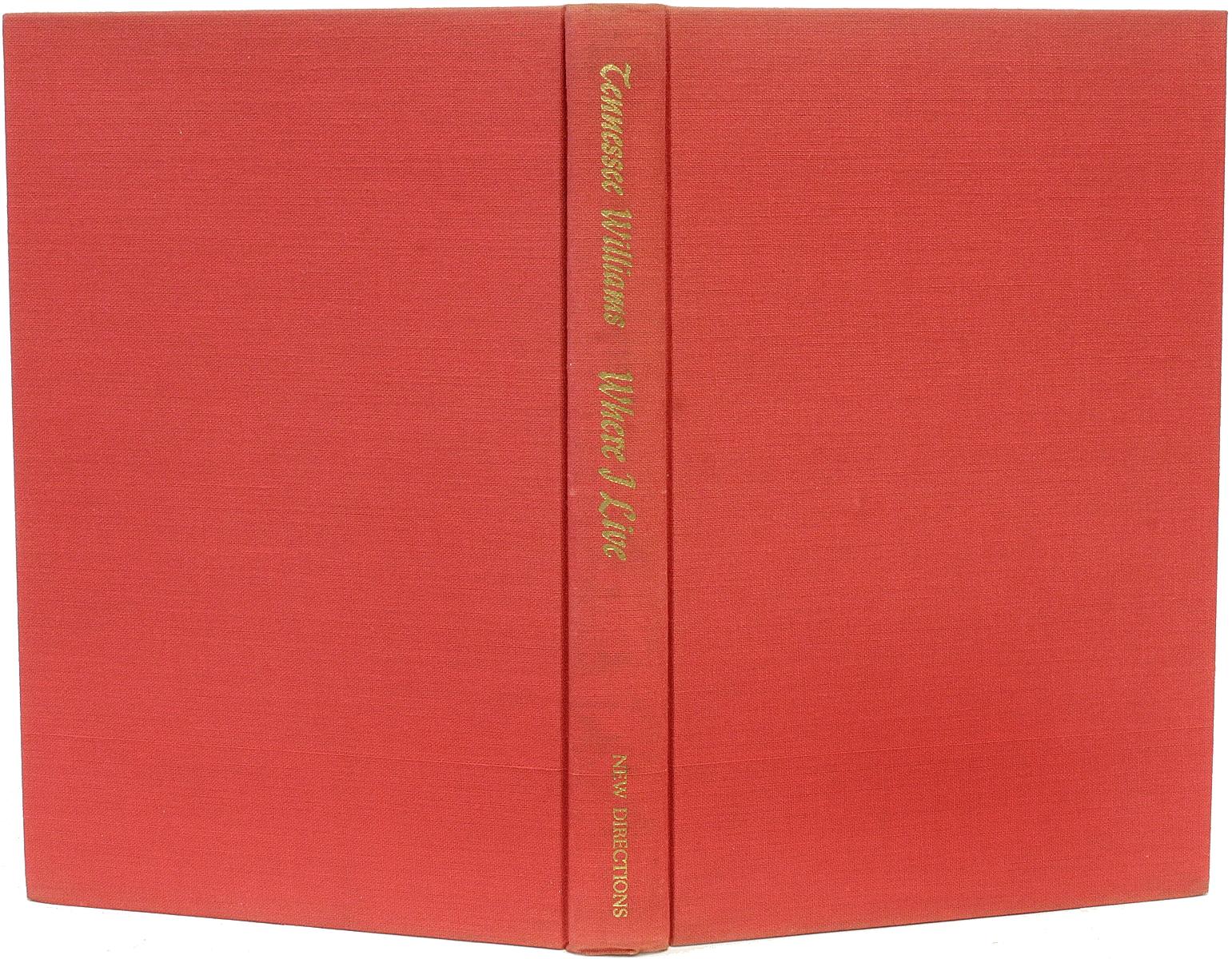 Late 20th Century Tennessee Williams, Where I Live, First Edition, Inscribed, 1978 For Sale
