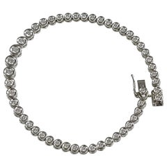 Tennis Bracelet 1.38 Carat Set in Platinum PT850 with Diamonds