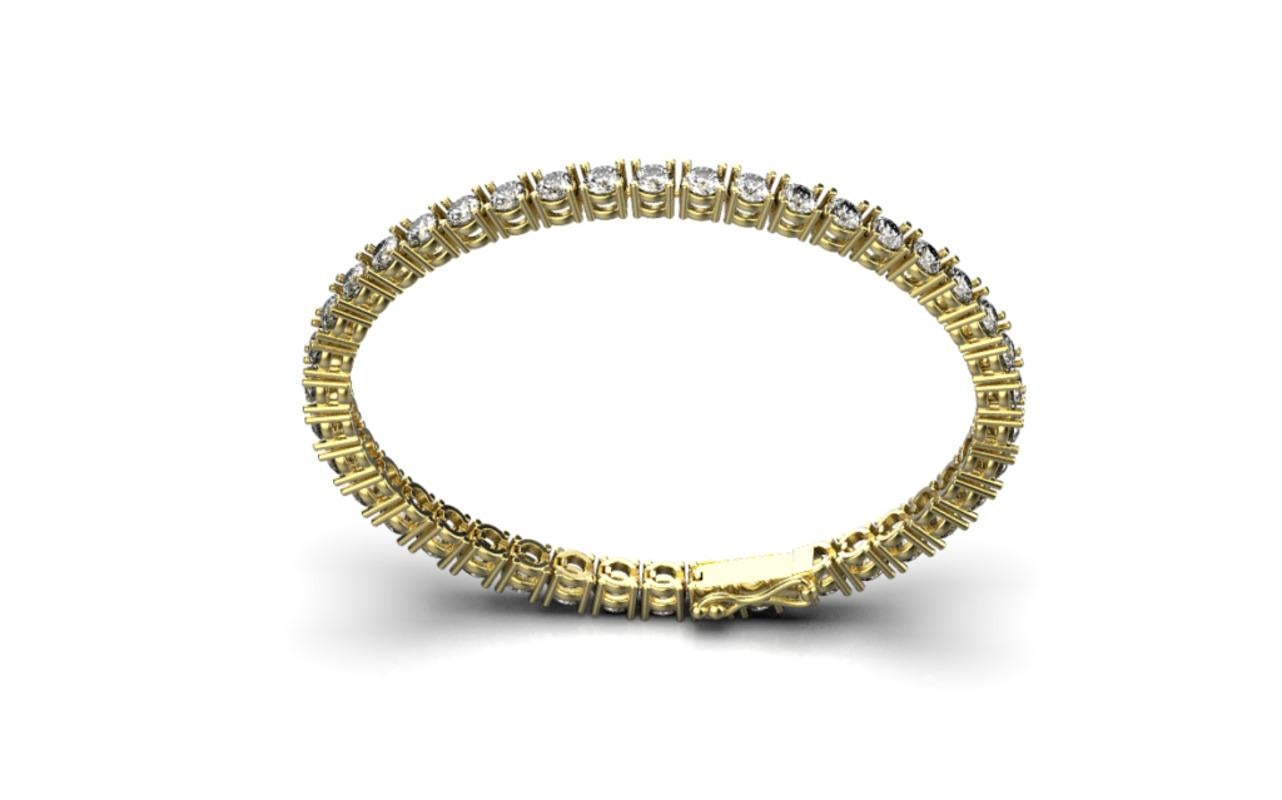 Détails du produit : 

Voici notre bracelet de tennis, une incarnation raffinée de l'élégance intemporelle. Ce bracelet présente une ligne continue de diamants méticuleusement sertis, rayonnant de brillance et de clarté. 

Le terme 