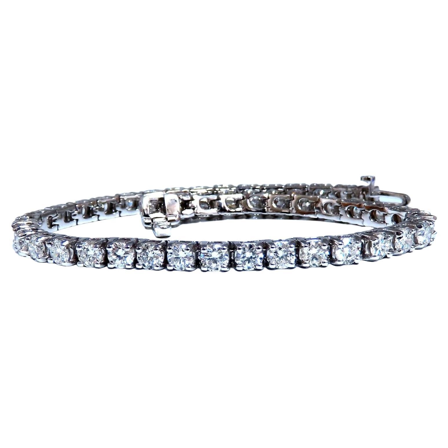 Bracciale Tennis 7.70ct Diamanti naturali rotondi 14kt