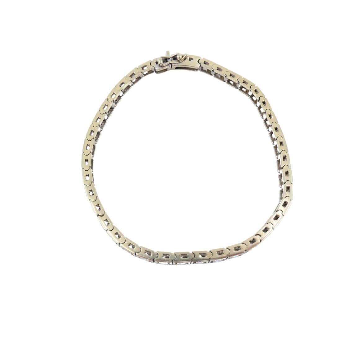 Pulsera Tenis Art Decó Oro 18k Diamante en venta 2