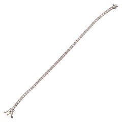 Pulsera Tenis, Diamantes 4,70 Quilates y Oro Blanco 18 Quilates, 9,48 g